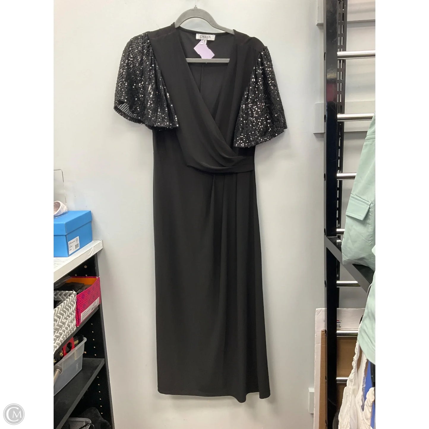 Dress Party Long By Chaus In Black, Size: M