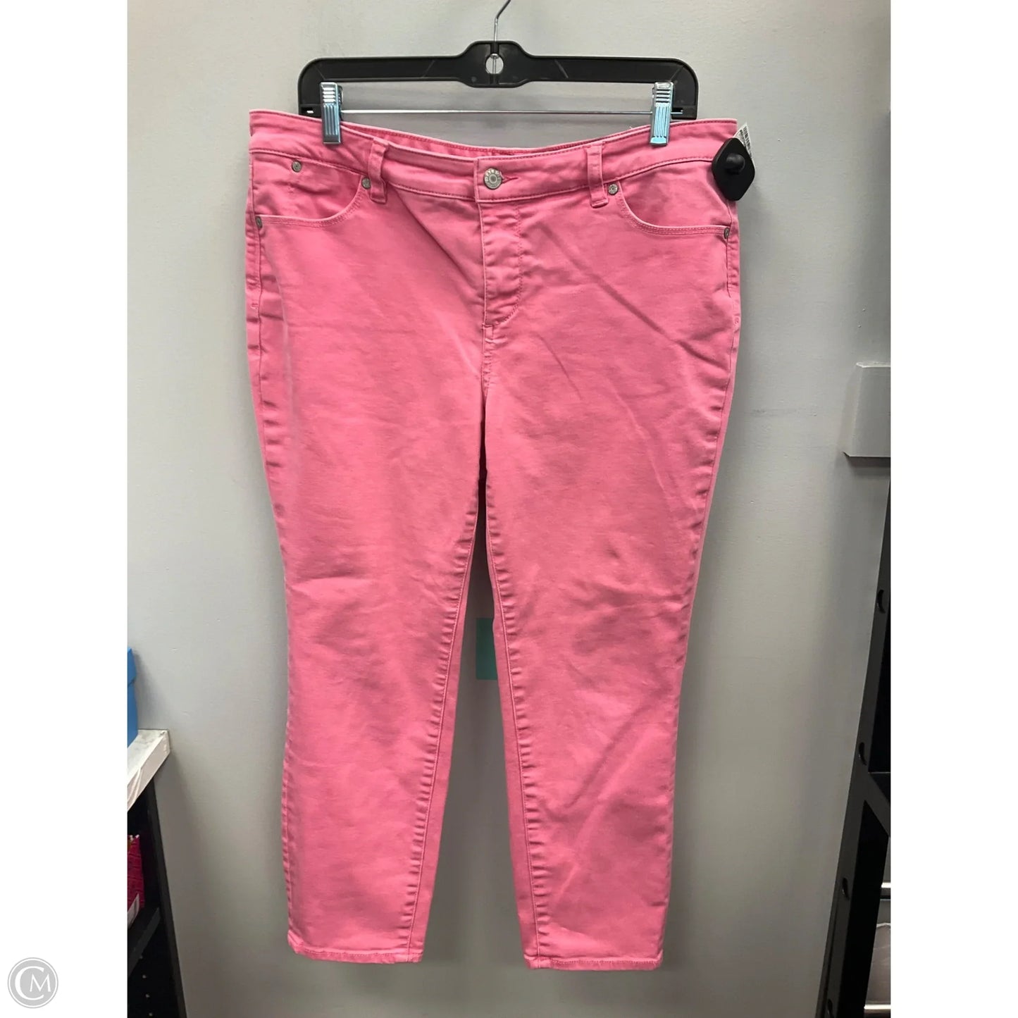 Jeans Straight By Talbots In Pink, Size: 14