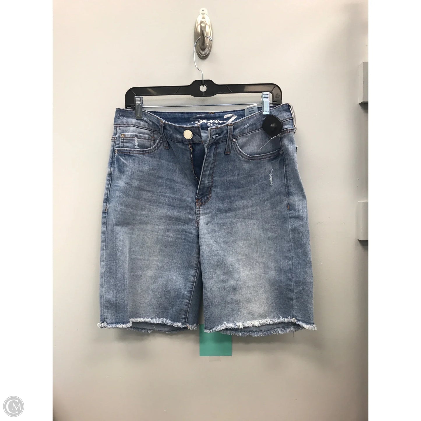 Shorts By Seven 7 In Blue Denim, Size: 12