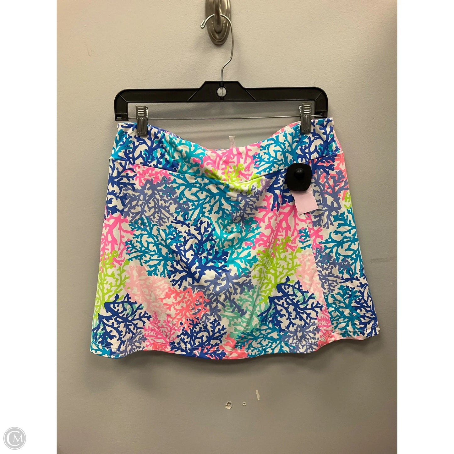 Skort By Lulu B In Blue & Pink, Size: M
