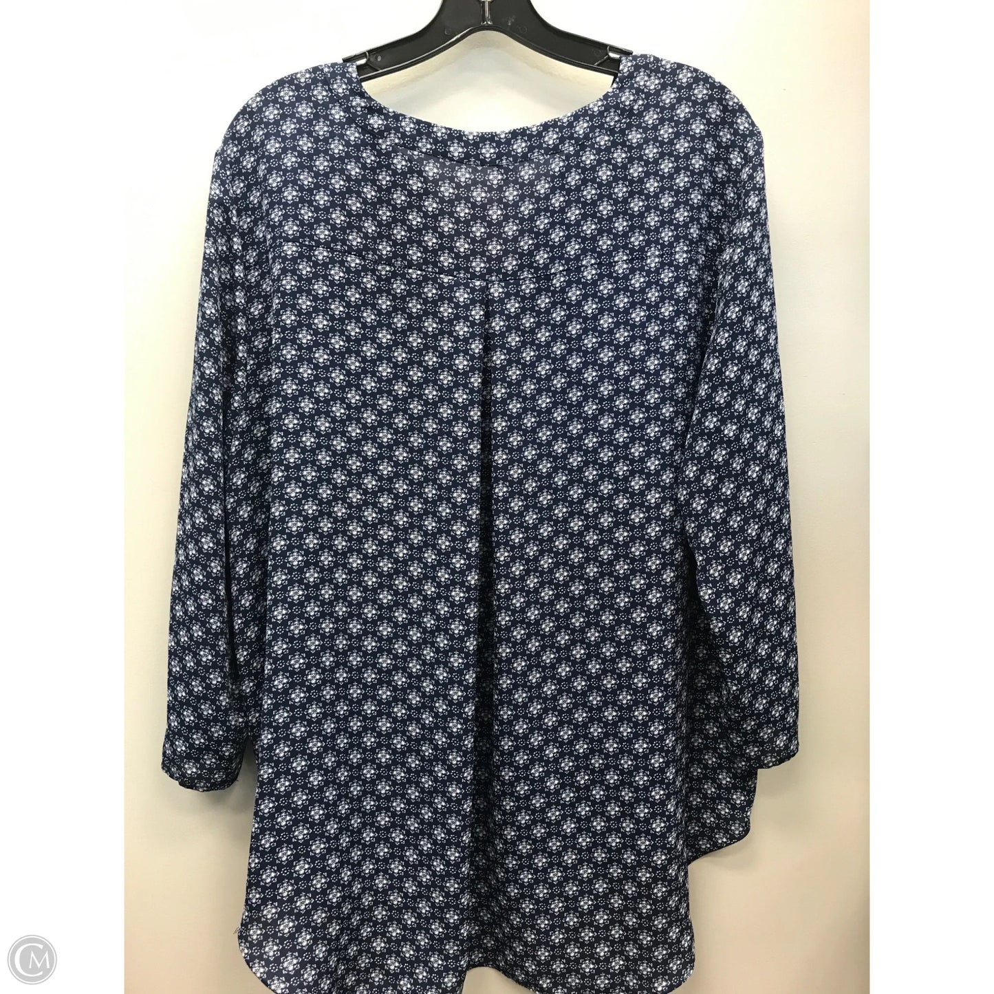 Top Long Sleeve By Chaus In Blue, Size: Xl