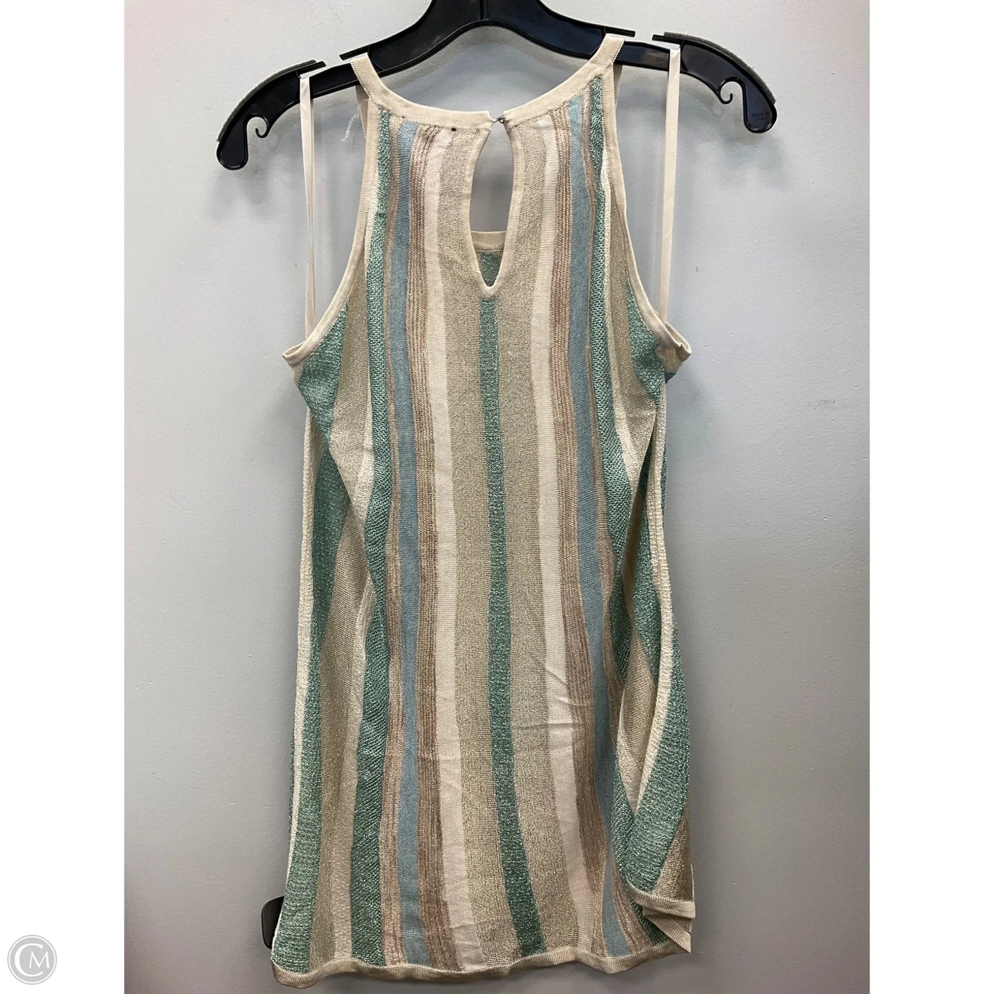 Top Sleeveless By White House Black Market In Blue & Cream, Size: S