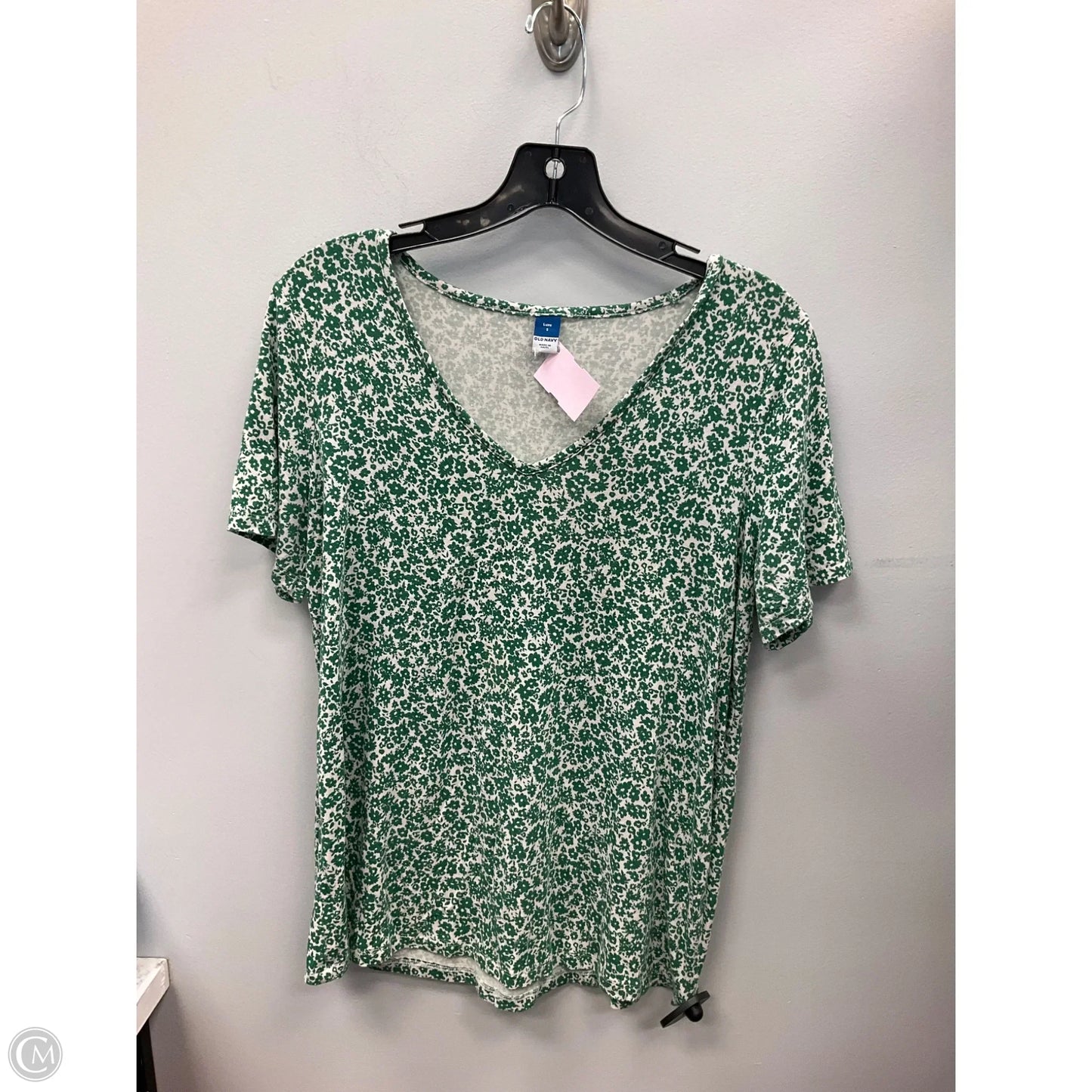 Top Short Sleeve By Old Navy In Green, Size: S