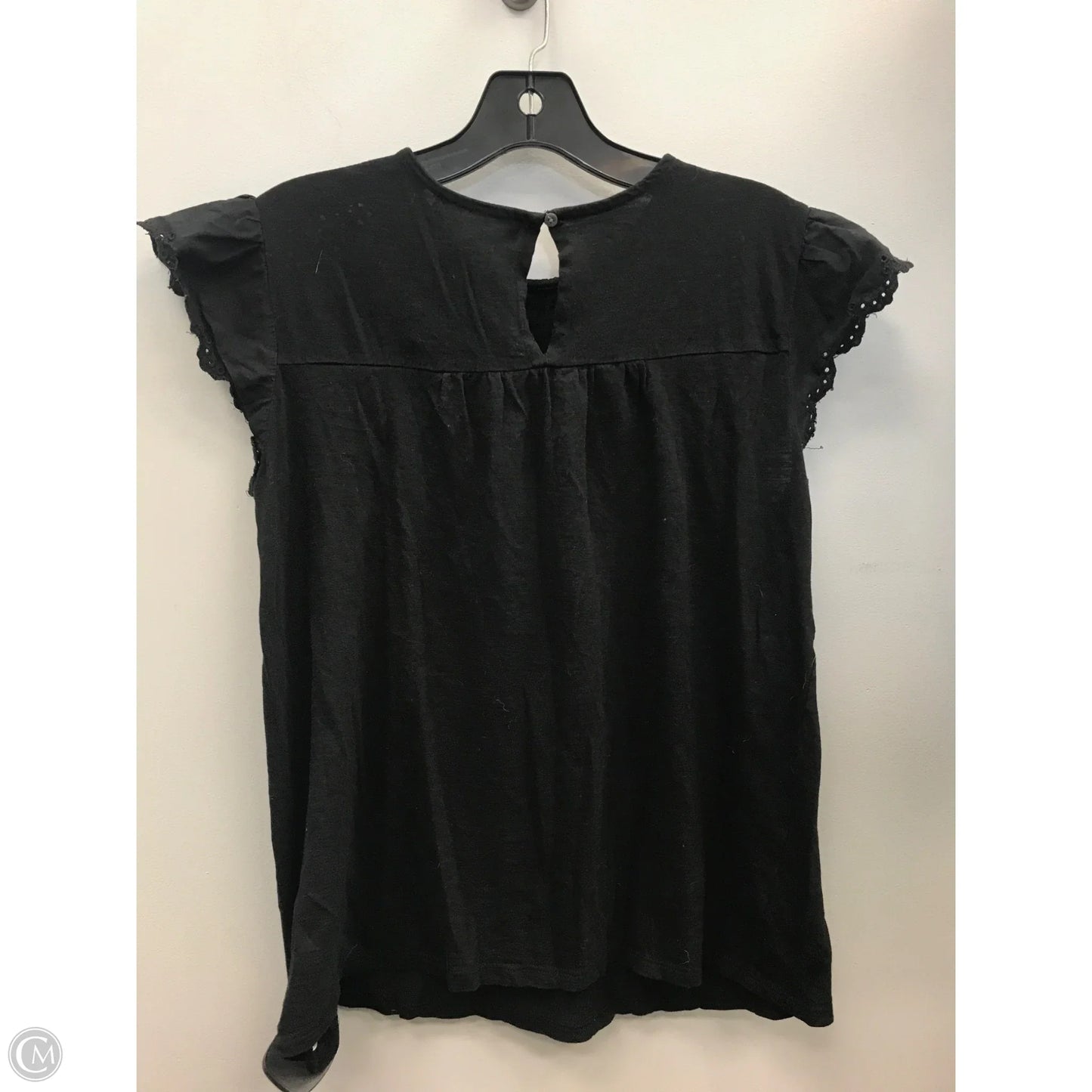 Top Sleeveless By Loft In Black, Size: S
