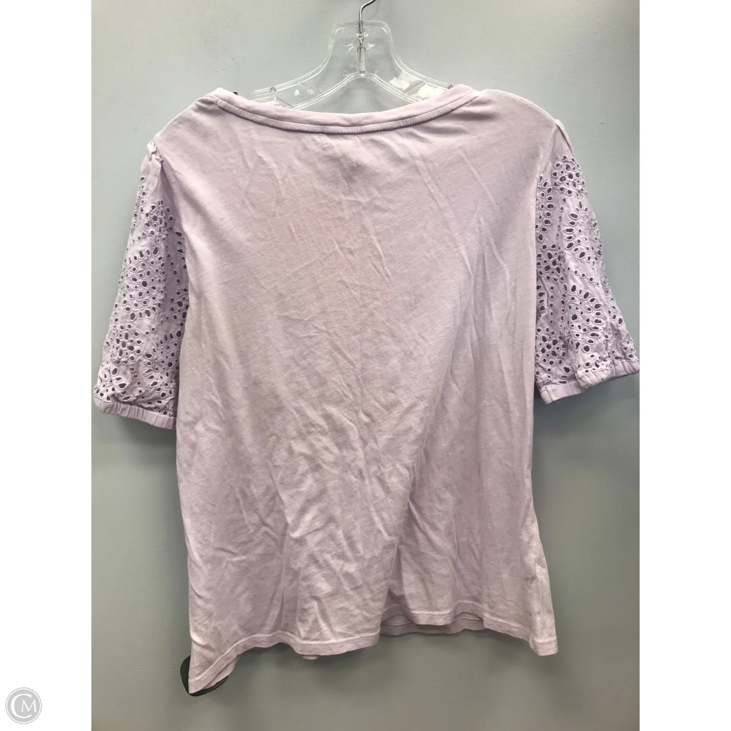 Top Short Sleeve By Loft In Purple, Size: Mp
