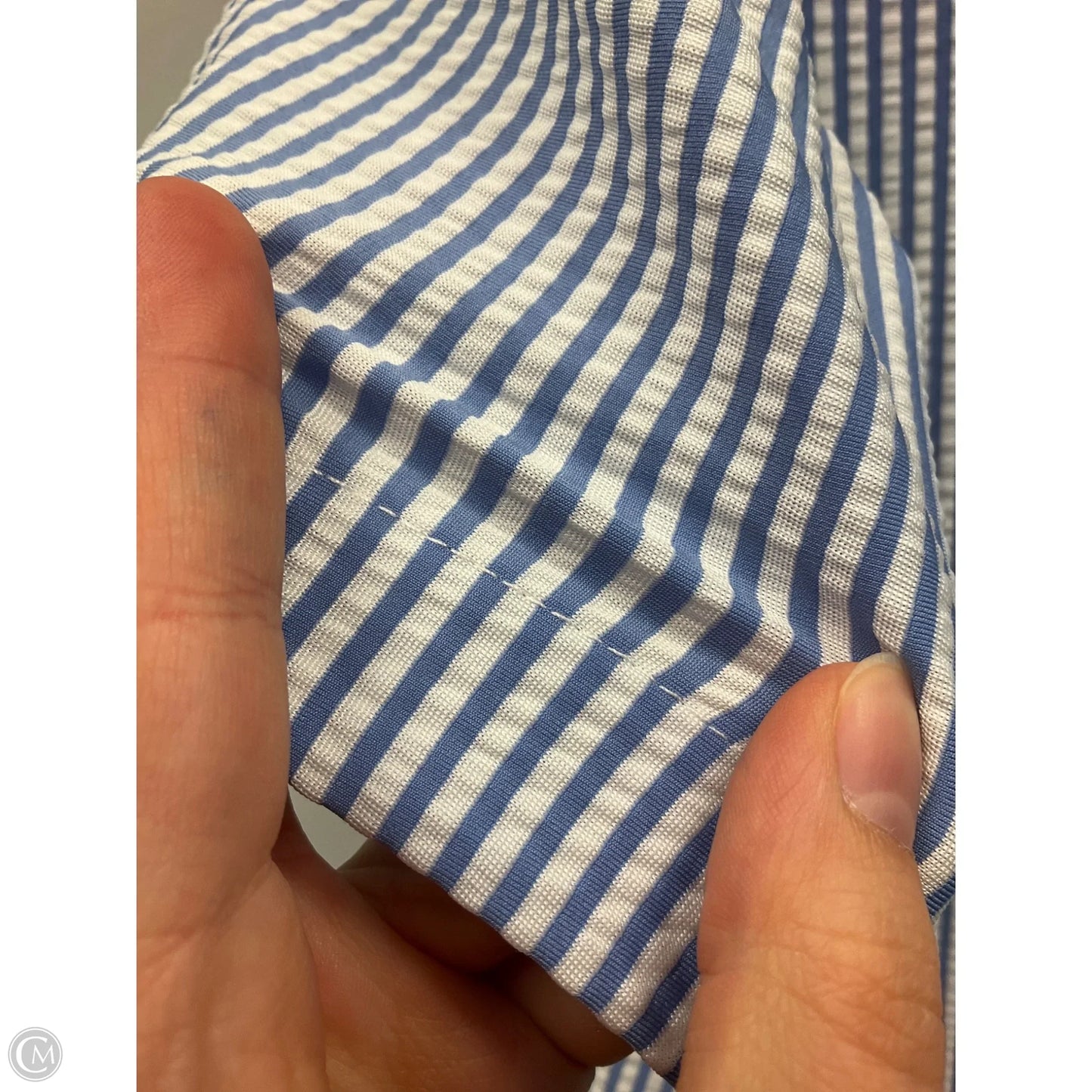 Top Short Sleeve By C And C In Striped Pattern, Size: S