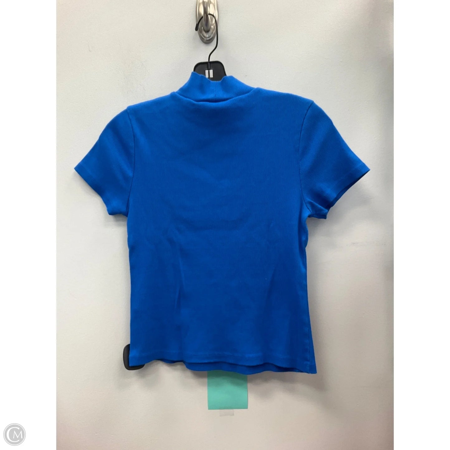 Top Short Sleeve By Maeve In Blue, Size: M