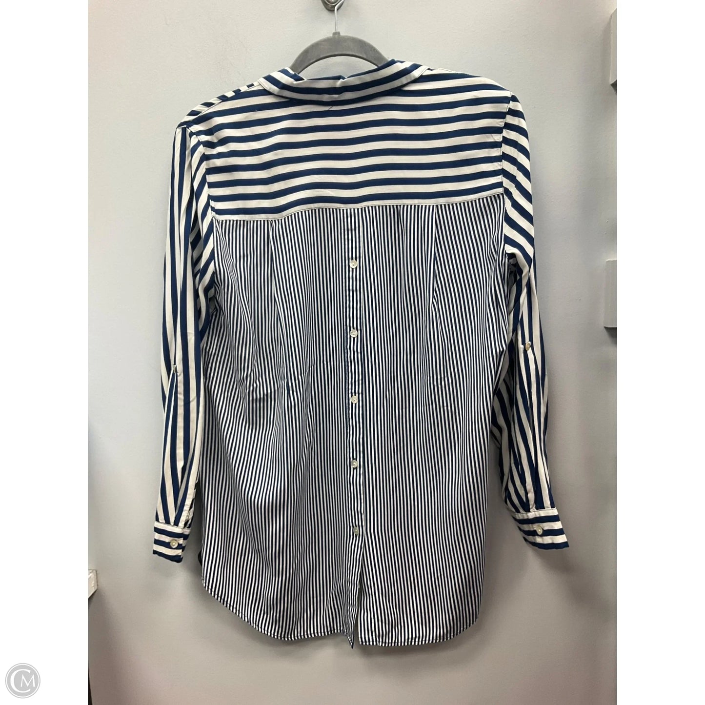 Top Long Sleeve By Jane And Delancey In Striped Pattern, Size: M
