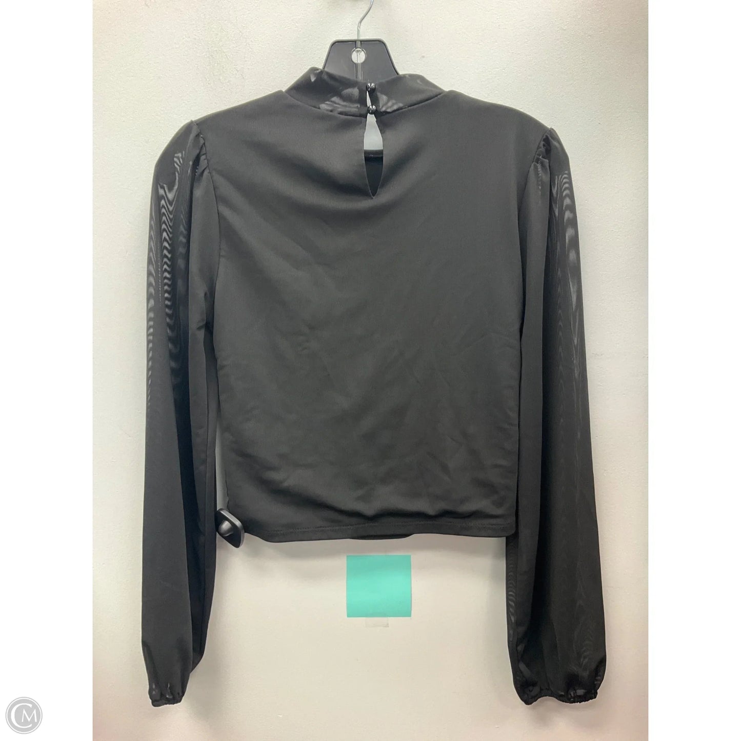 Top Long Sleeve By Clothes Mentor In Black, Size: M