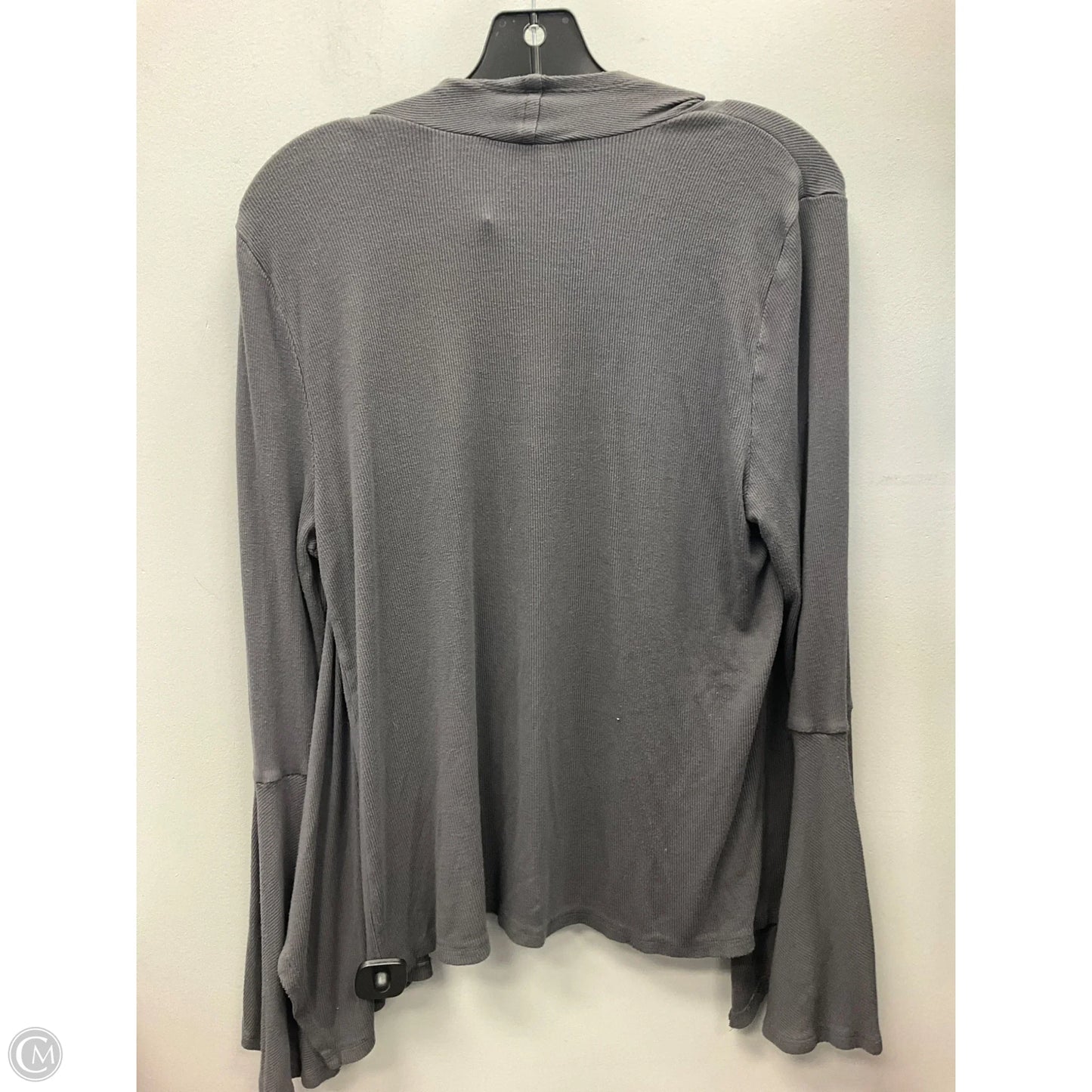 Sweater Cardigan By Inc In Grey, Size: L