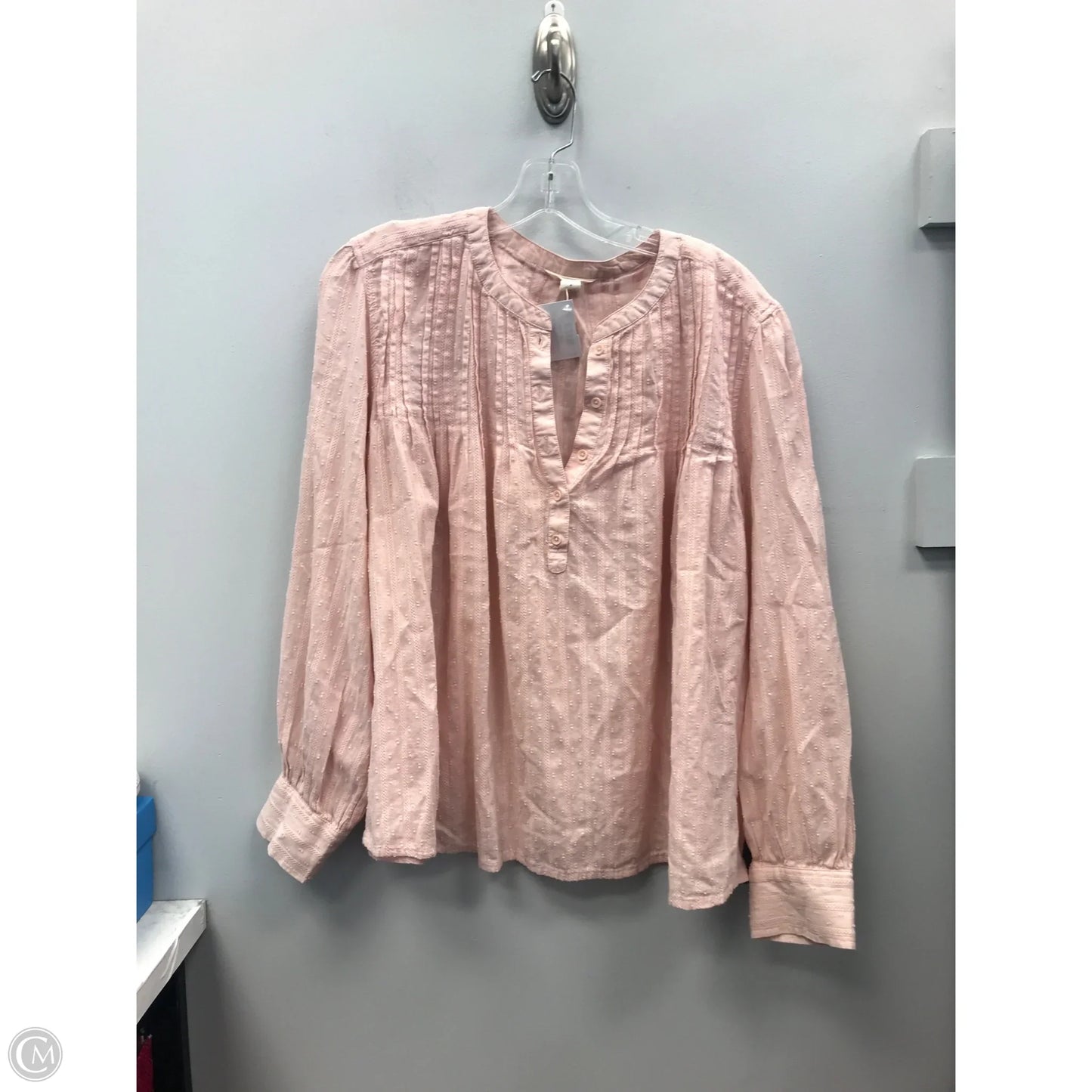Jacket Shirt By Madewell In Plaid Pattern, Size: M