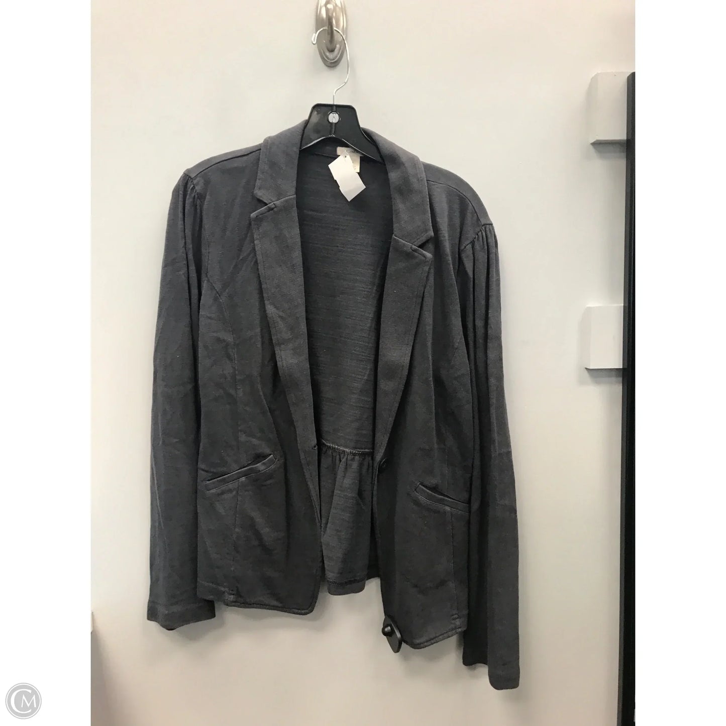 Jacket Shirt By Caslon In Grey, Size: L