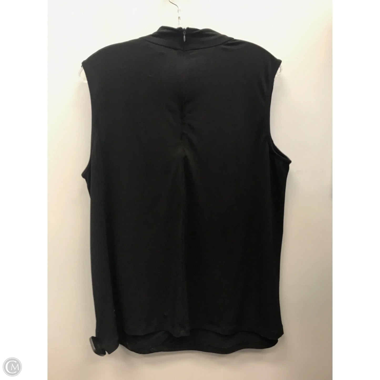Top Sleeveless By Calvin Klein In Black, Size: Xl