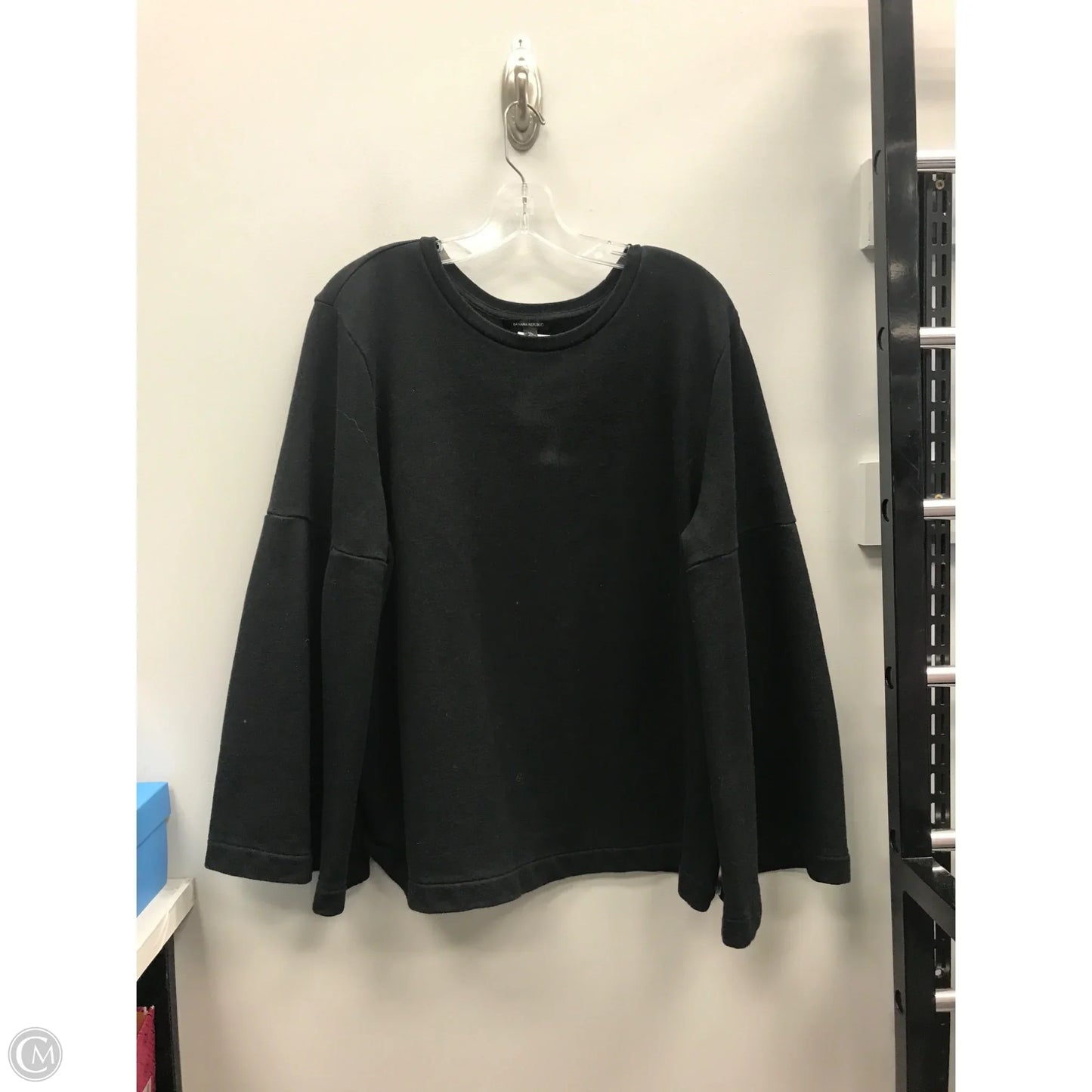 Sweatshirt Crewneck By Banana Republic In Black, Size: Xl