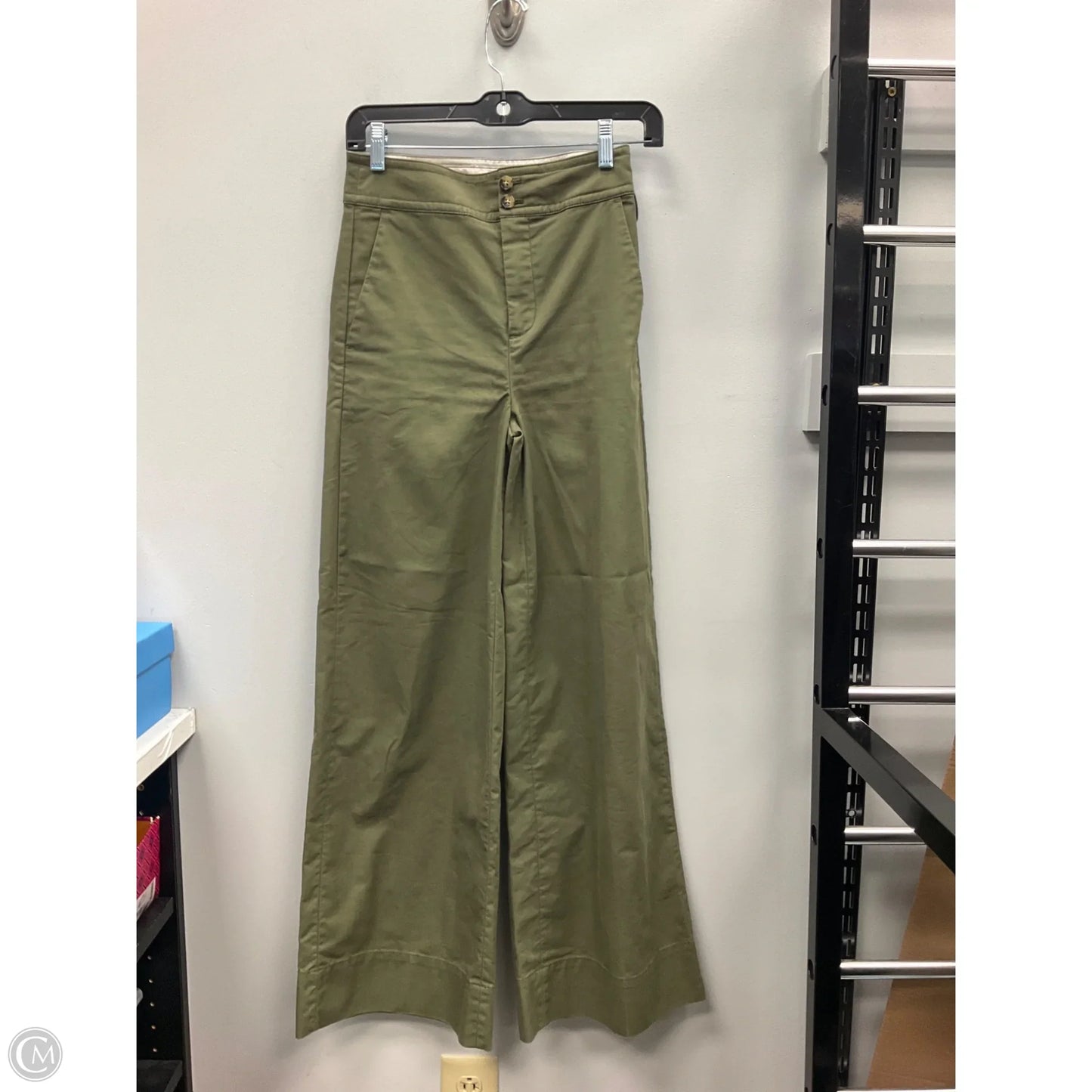 Pants Wide Leg By J. Crew In Green, Size: 0