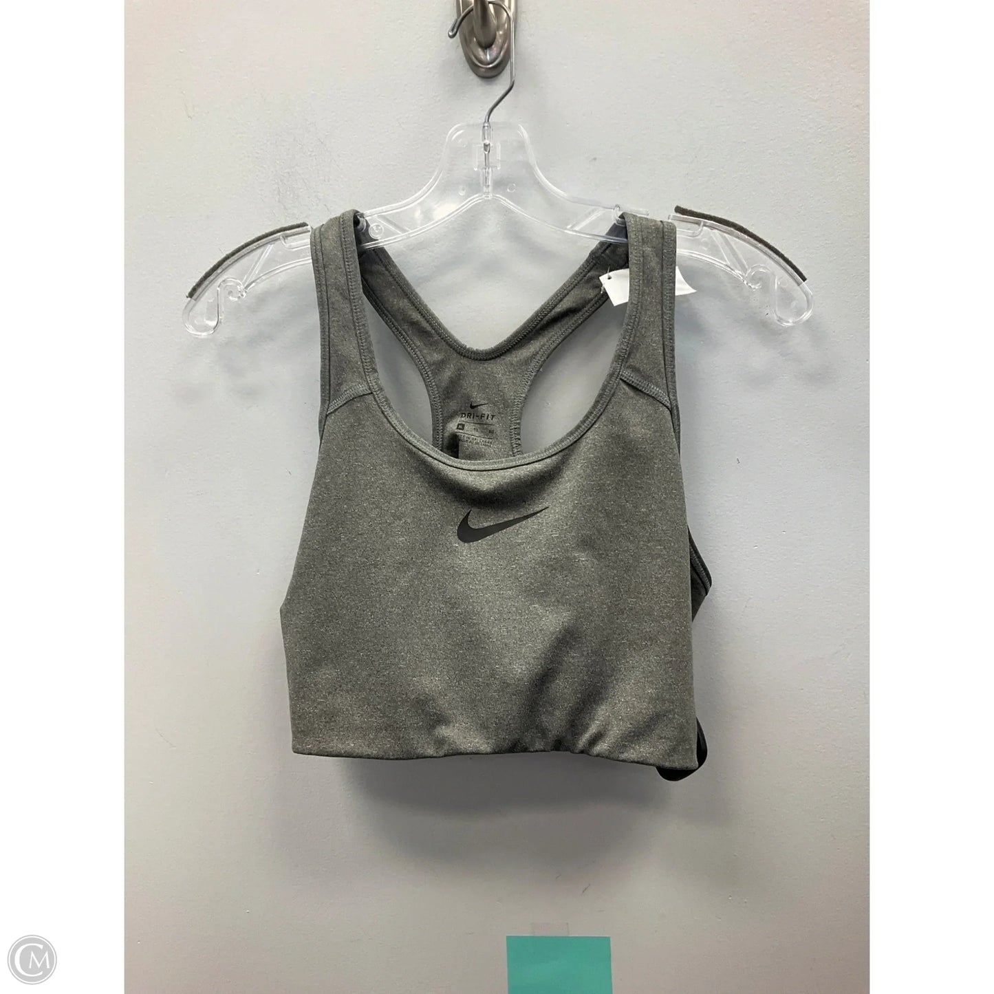 Athletic Bra By Nike In Grey, Size: Xl