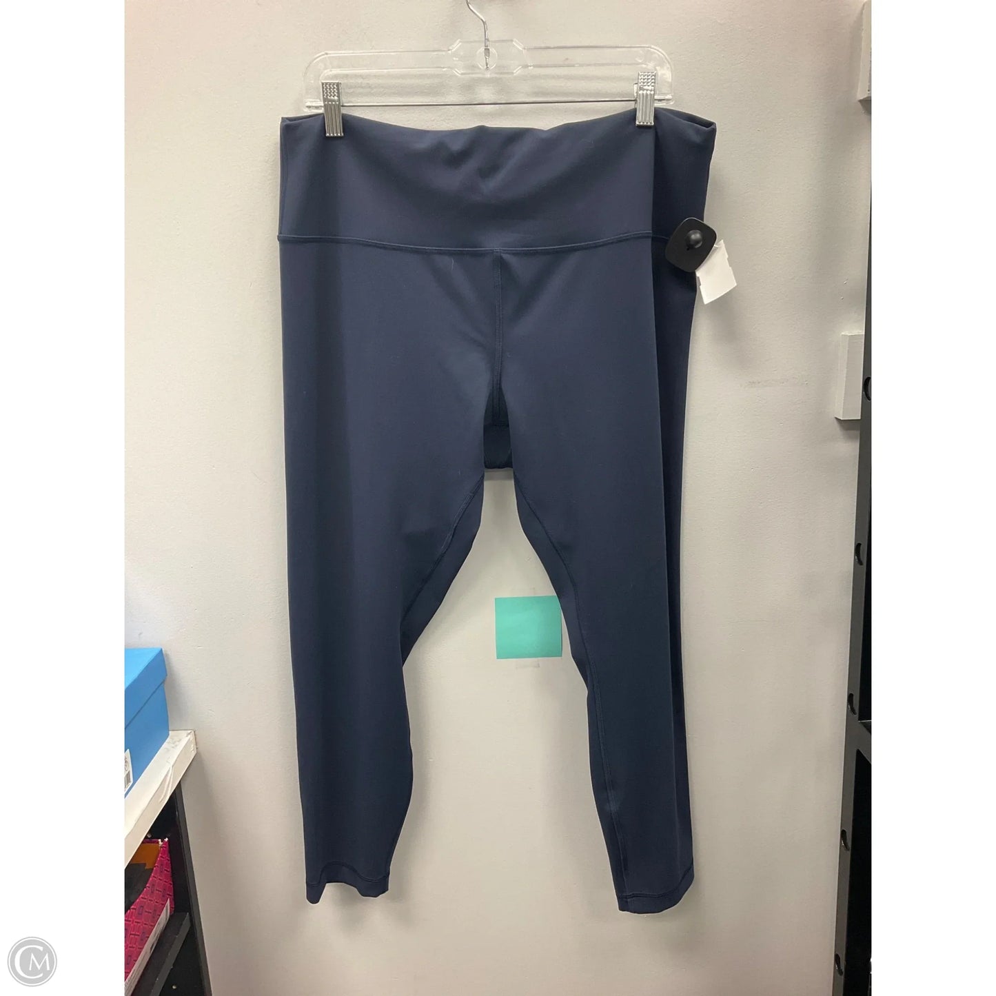 Athletic Leggings By Lululemon In Navy, Size: 16