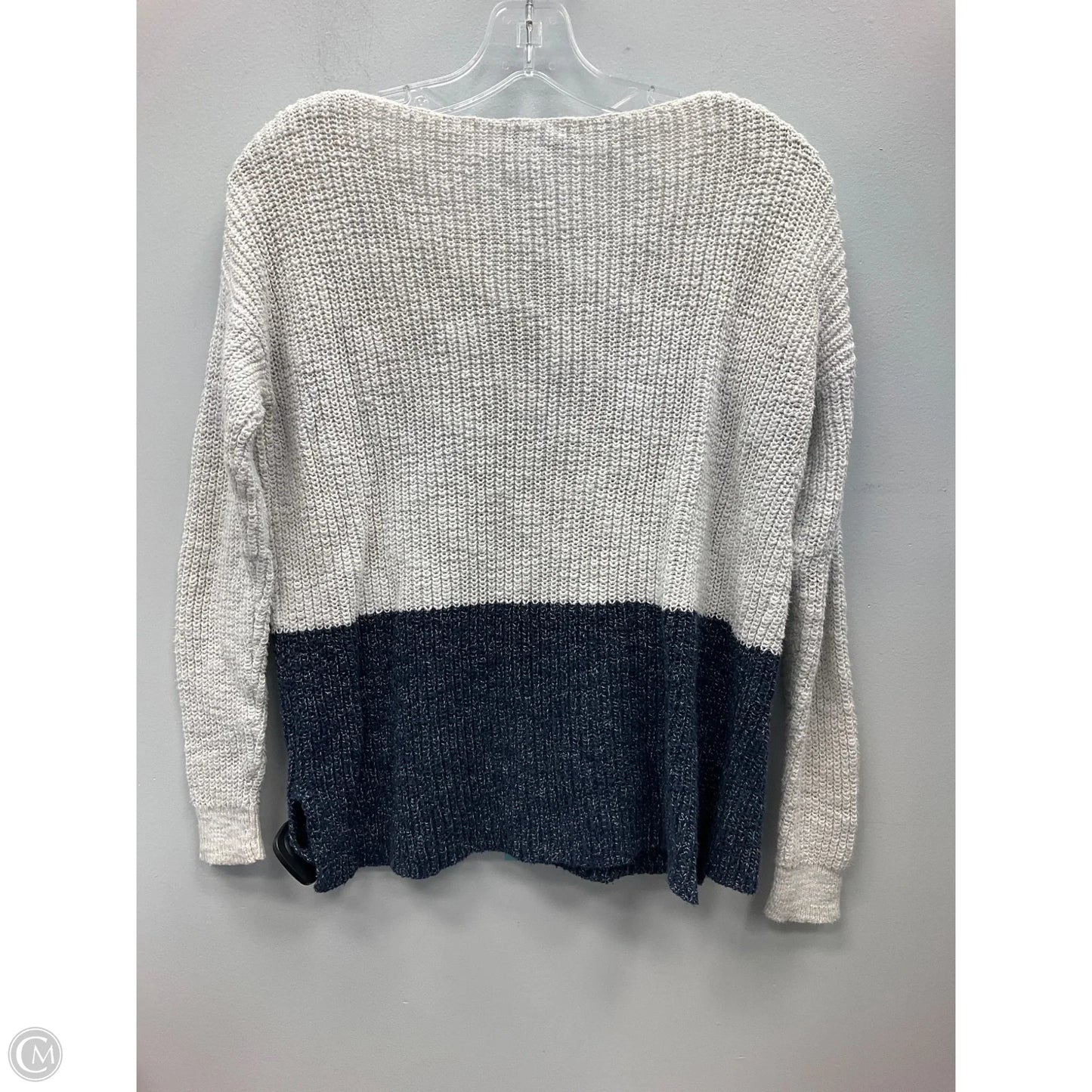 Sweater By Madewell In Blue & Grey, Size: S