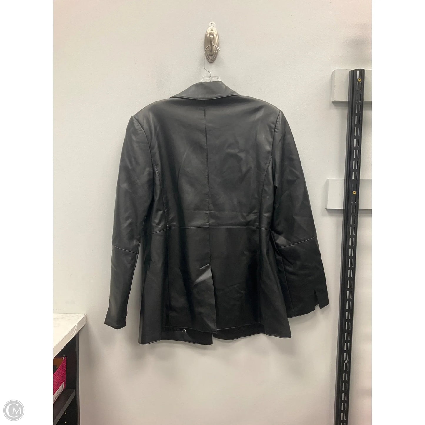 Jacket Moto By Dennis Basso Qvc In Black, Size: Xs