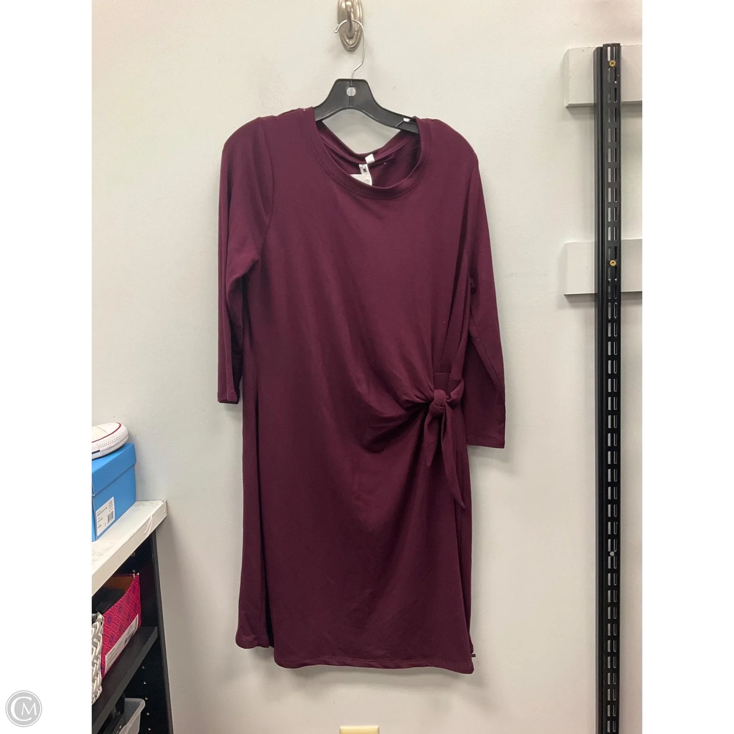Dress Casual Short By Cable And Gauge In Maroon, Size: Xl