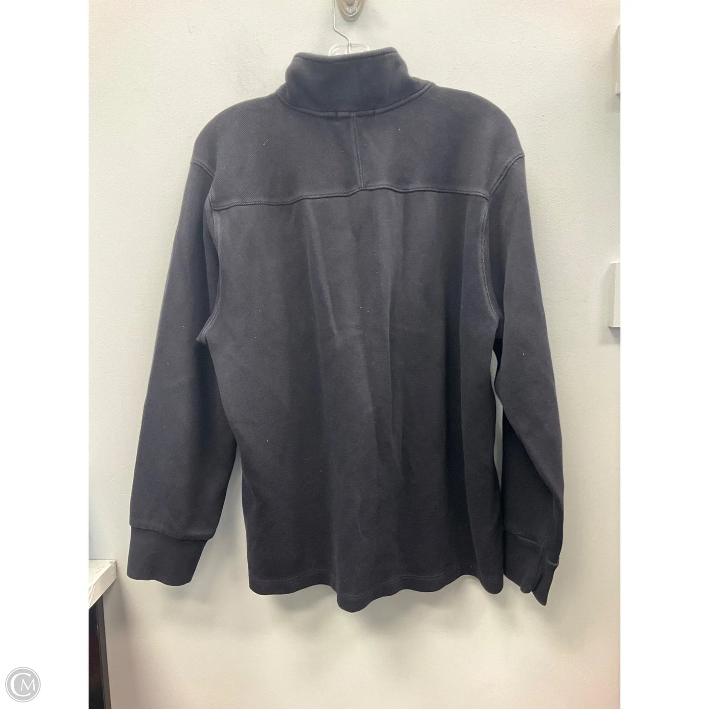 Sweatshirt Collar By Calvin Klein In Black, Size: Xl