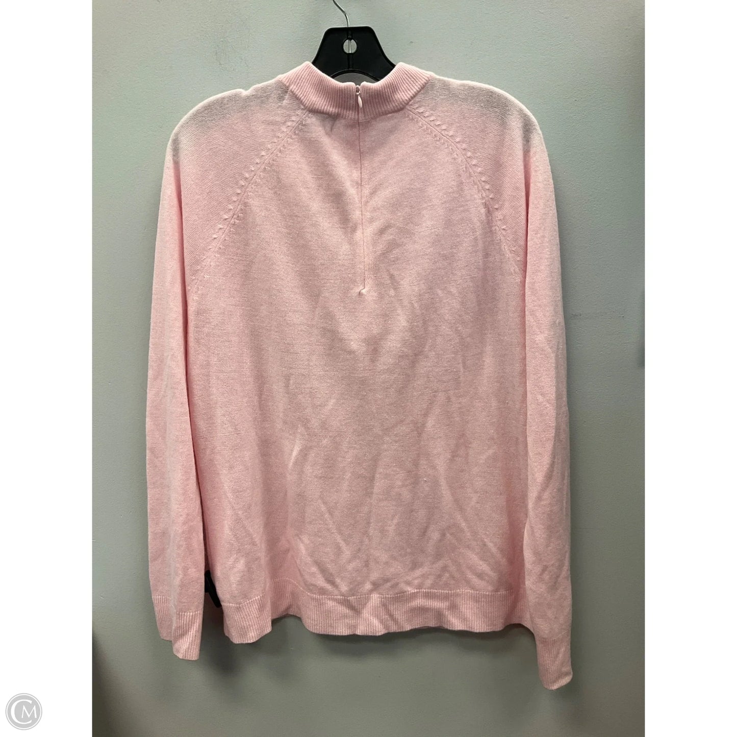 Sweater By Karen Scott In Pink, Size: Xl