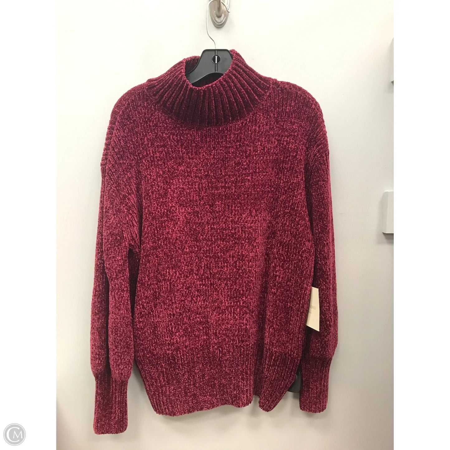Sweater By Cynthia Rowley In Maroon, Size: Xl