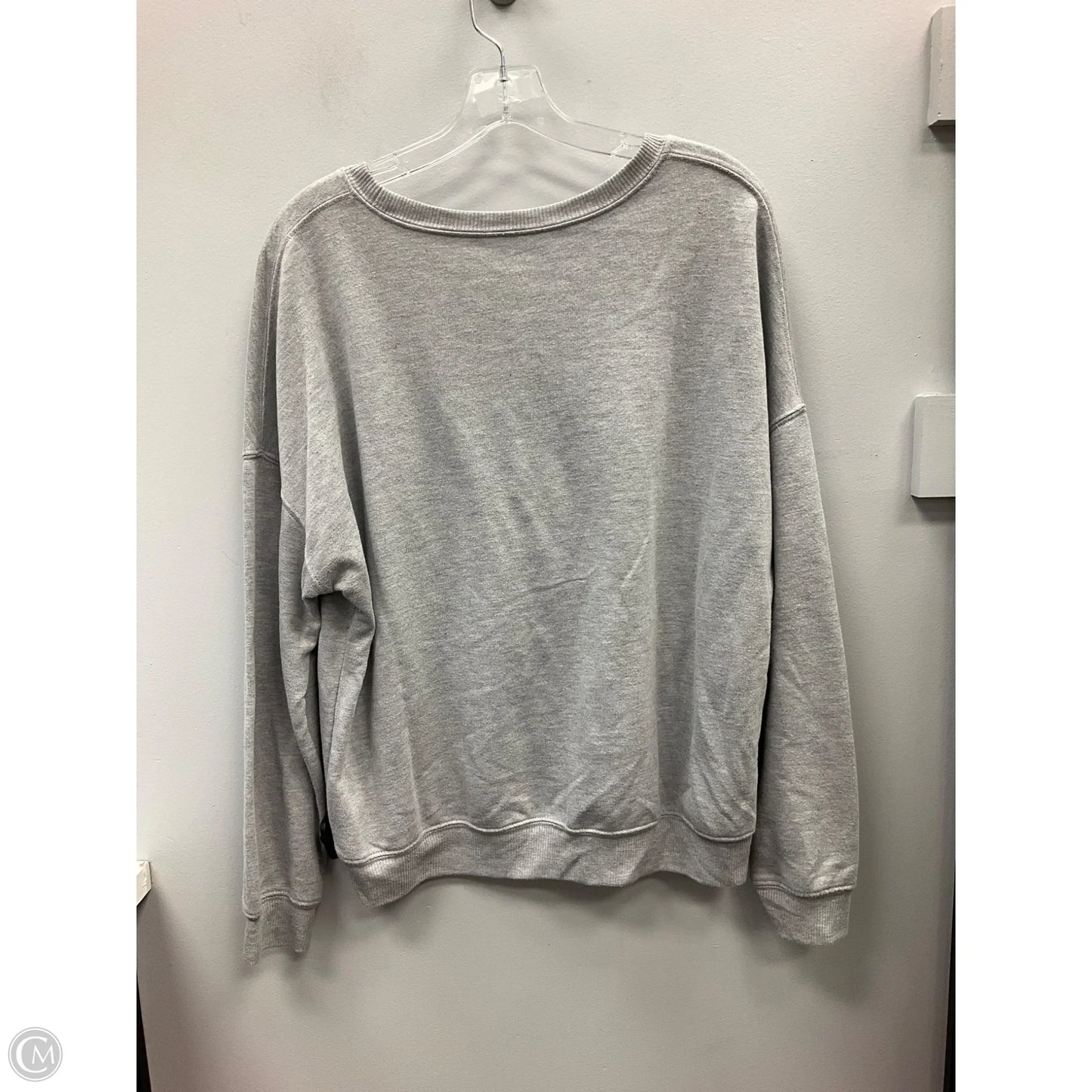 Top Long Sleeve By Clothes Mentor In Grey, Size: L