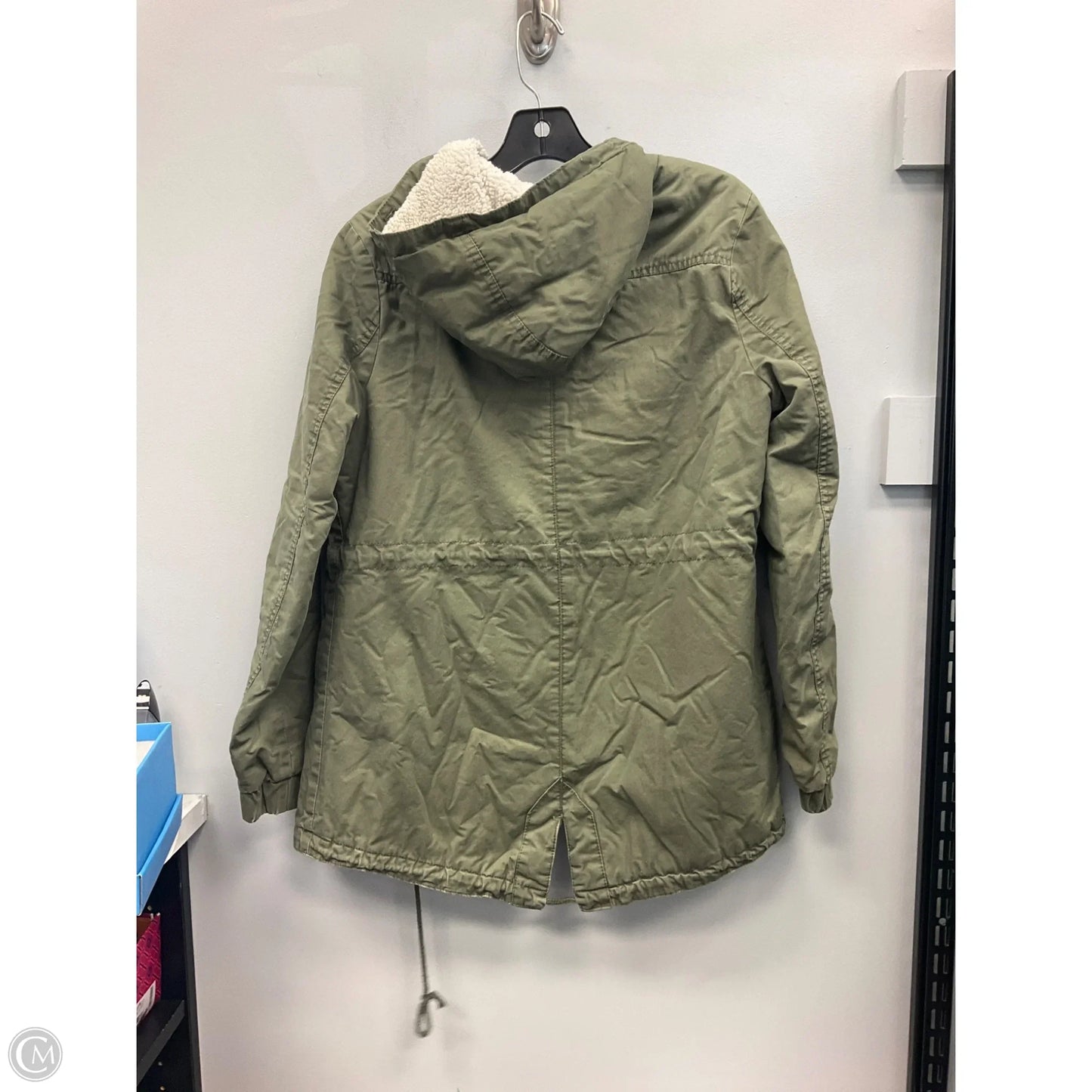 Jacket Faux Fur & Sherpa By Ambiance Apparel In Green, Size: S