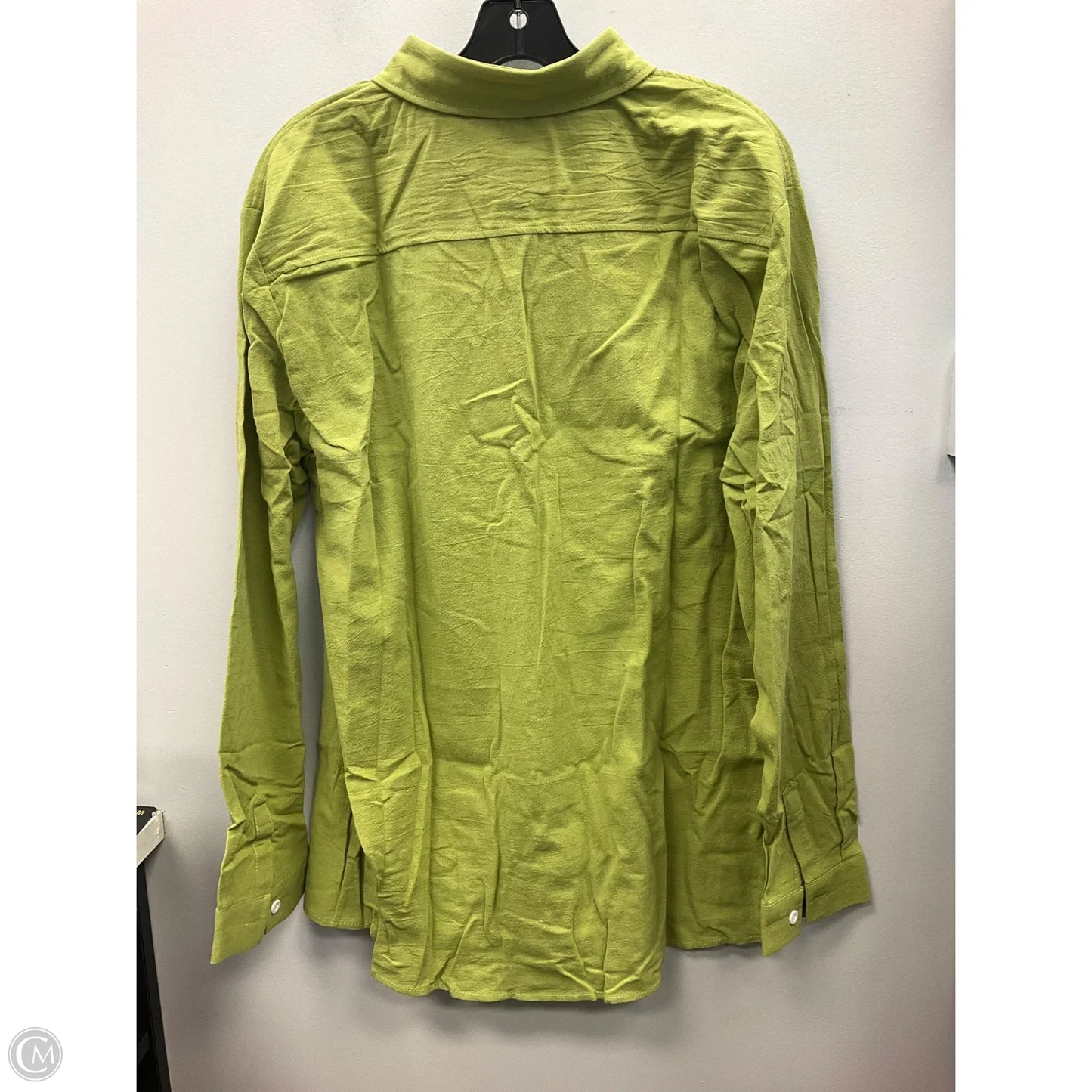 Top LS By Clothes Mentor In Green, Size: Xl