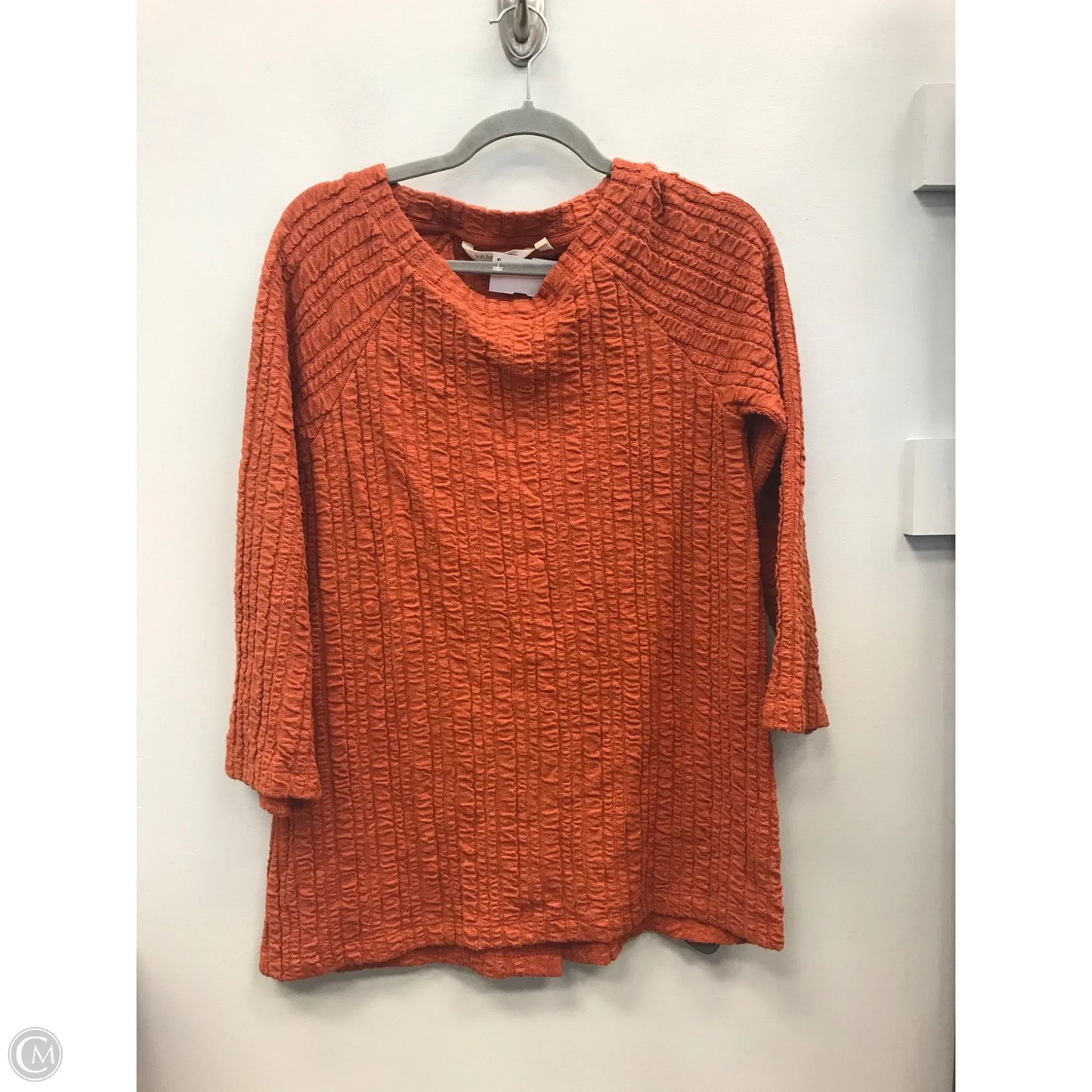 Top Long Sleeve By Soft Surroundings In Orange, Size: S