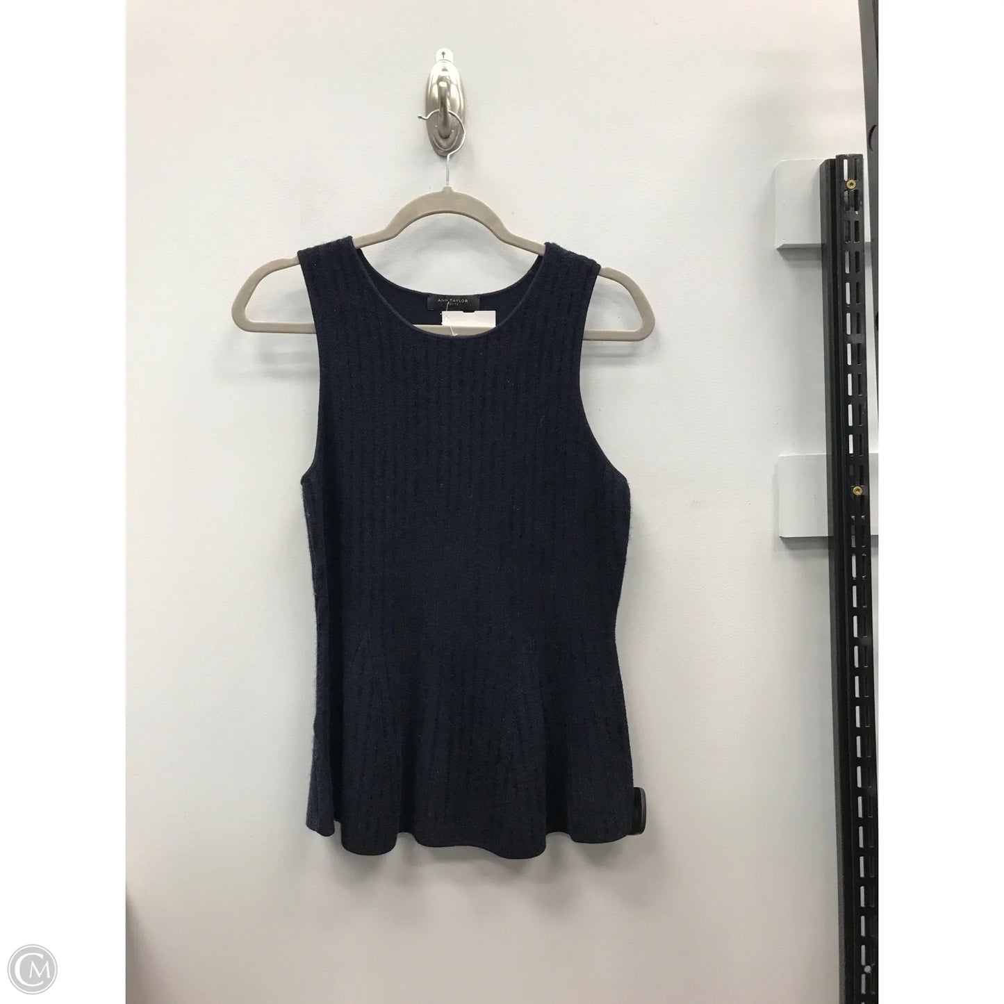 Top Sleeveless By Ann Taylor In Navy, Size: Mp