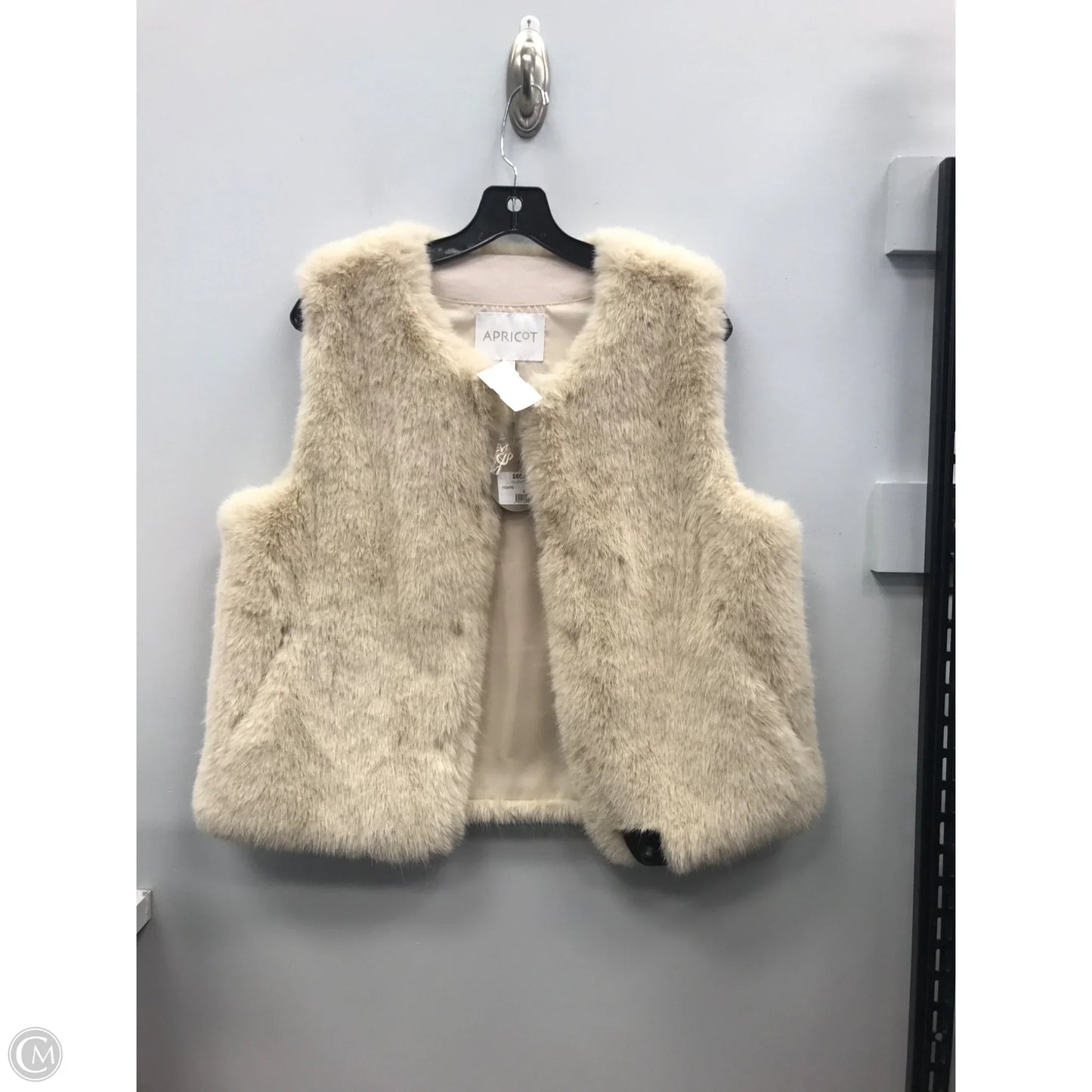 Vest Faux Fur & Sherpa By Apricot In Tan, Size: 6