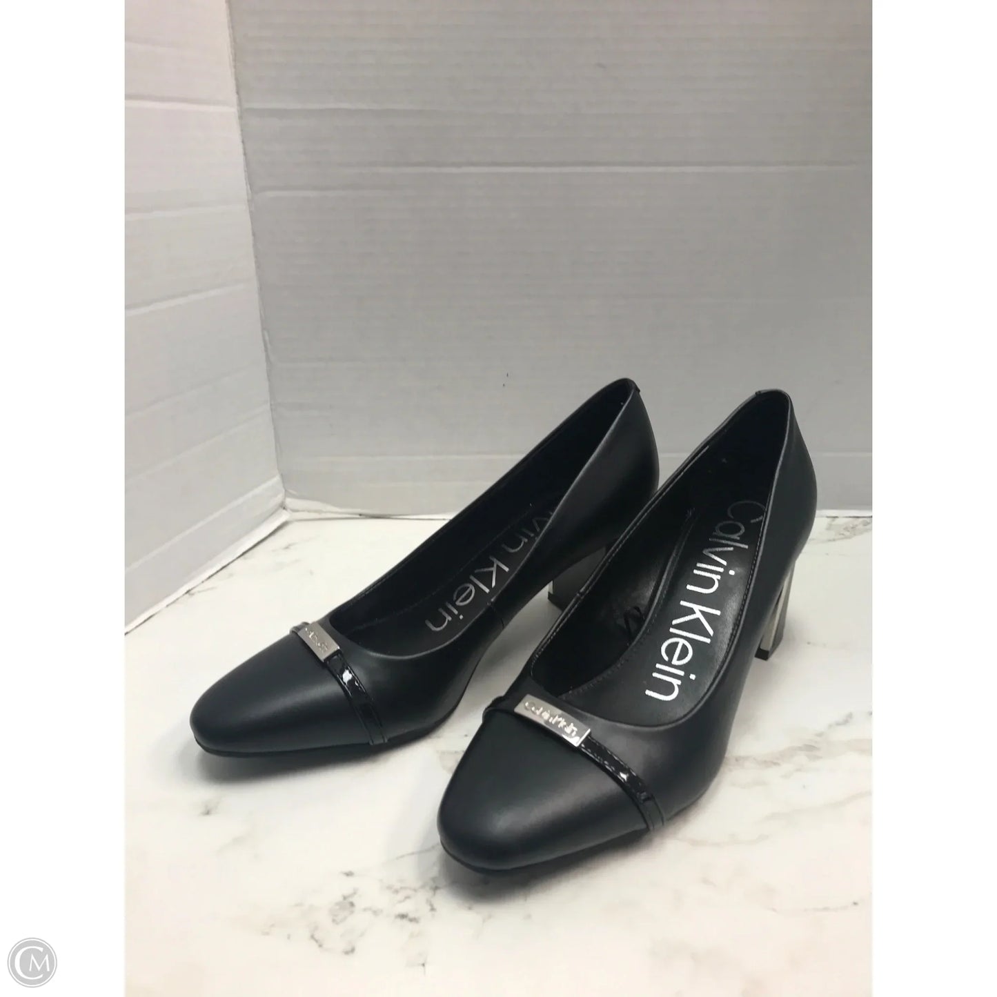 Shoes Heels Block By Calvin Klein In Black, Size: 7