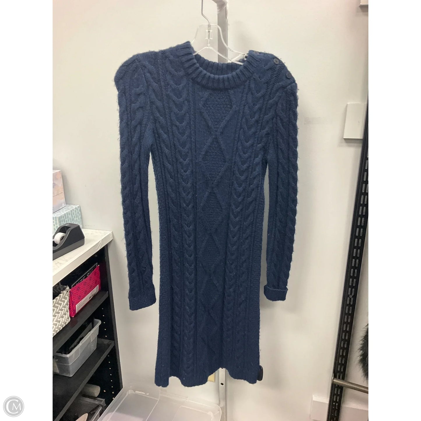 Dress Sweater By Polo Ralph Lauren In Blue, Size: Xs