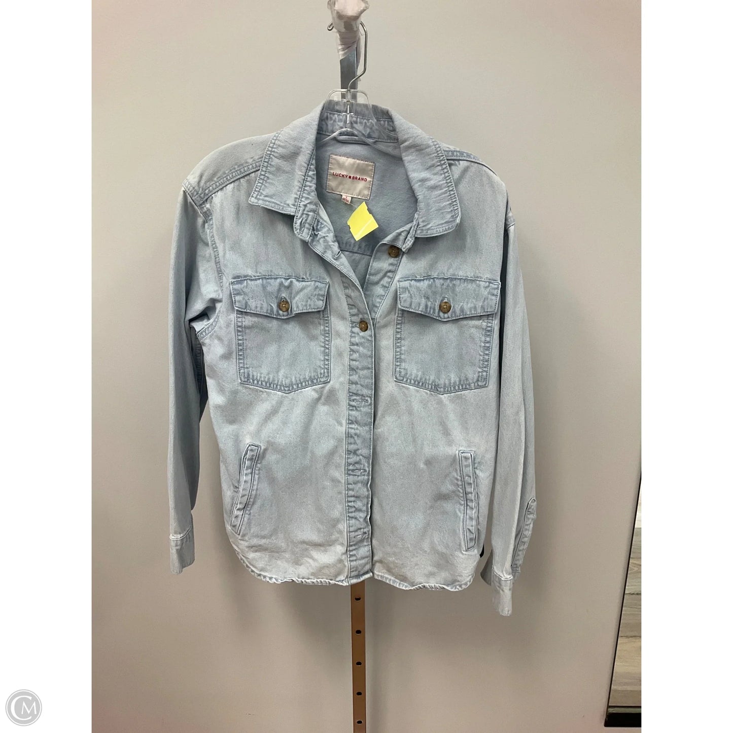 Jacket Denim By Lucky Brand In Blue, Size: S
