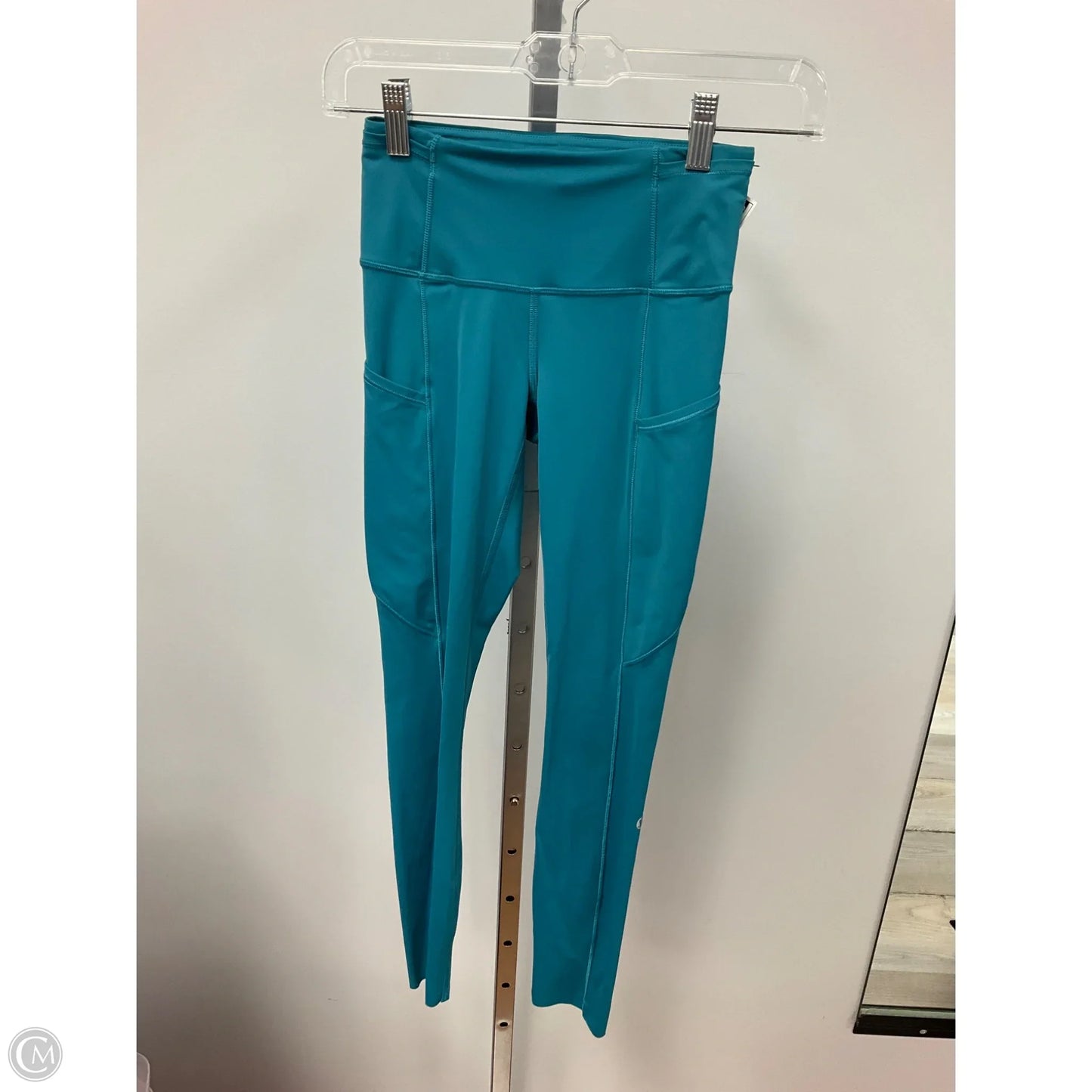 Athletic Leggings By Lululemon In Teal, Size: 2