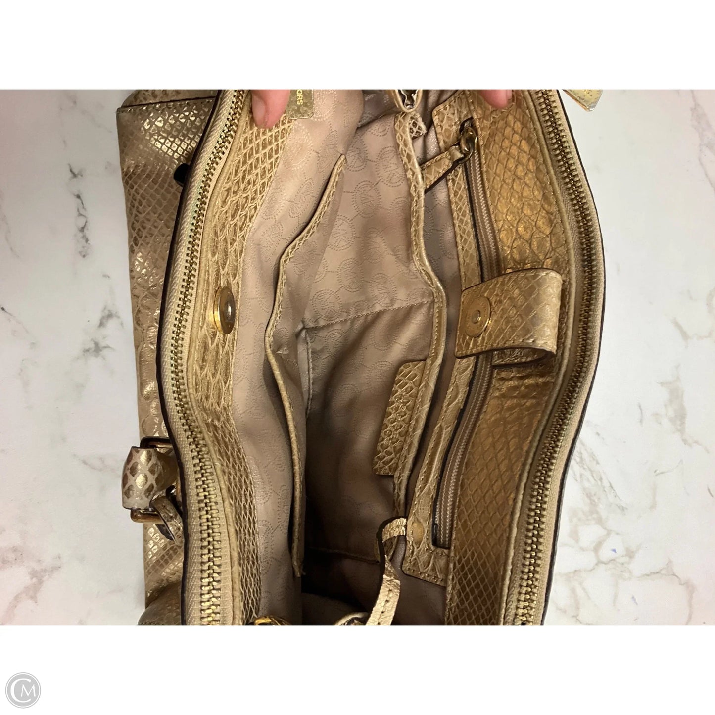 Crossbody Designer By Michael Kors, Size: Medium