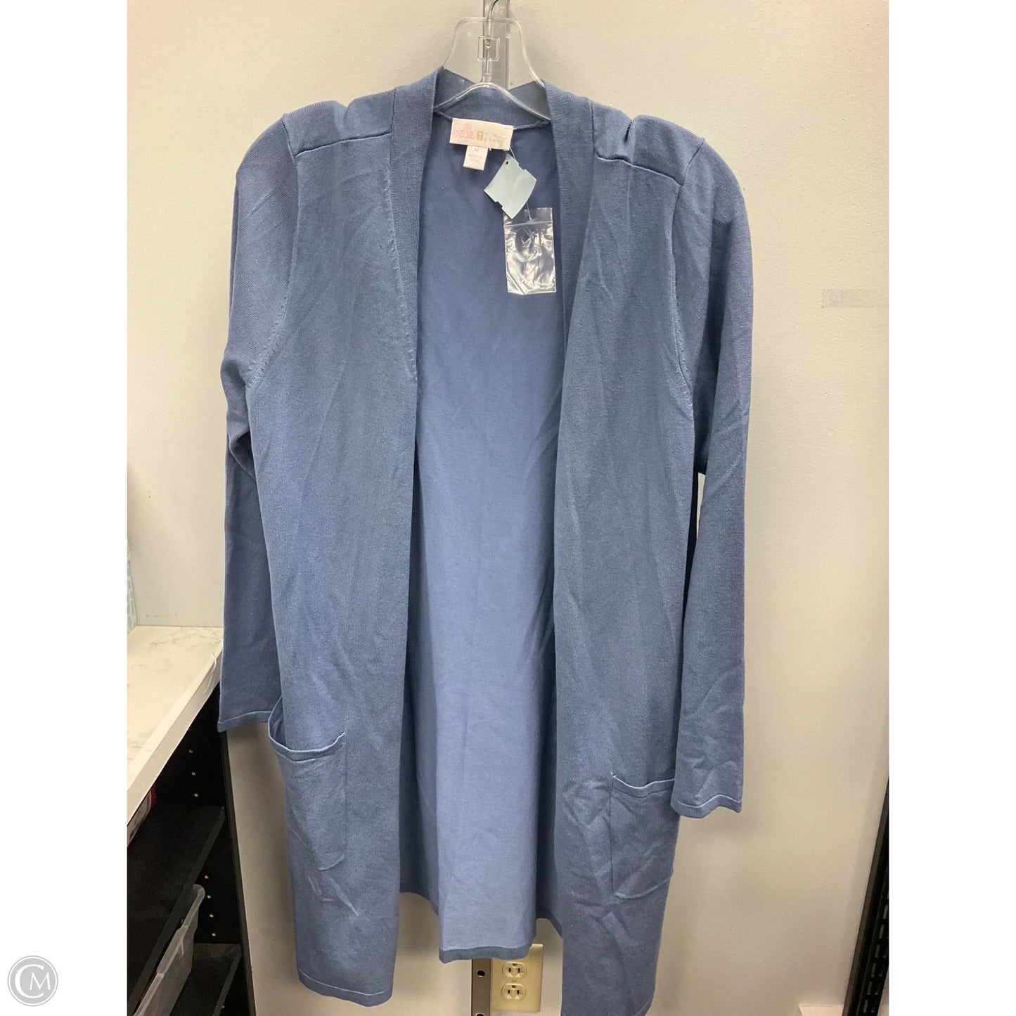 Sweater Cardigan By Clothes Mentor In Blue, Size: M