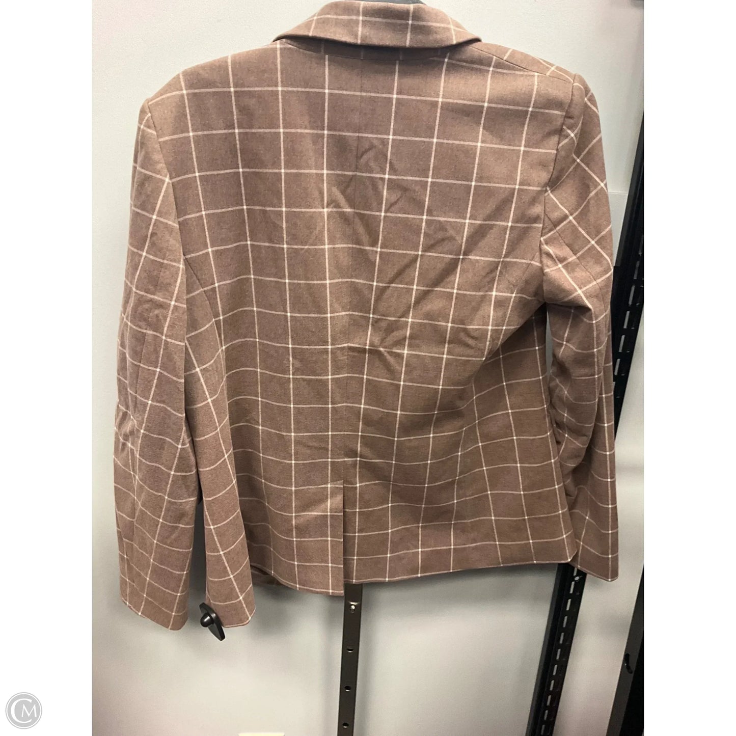 Blazer By Loft In Checkered Pattern, Size: 8