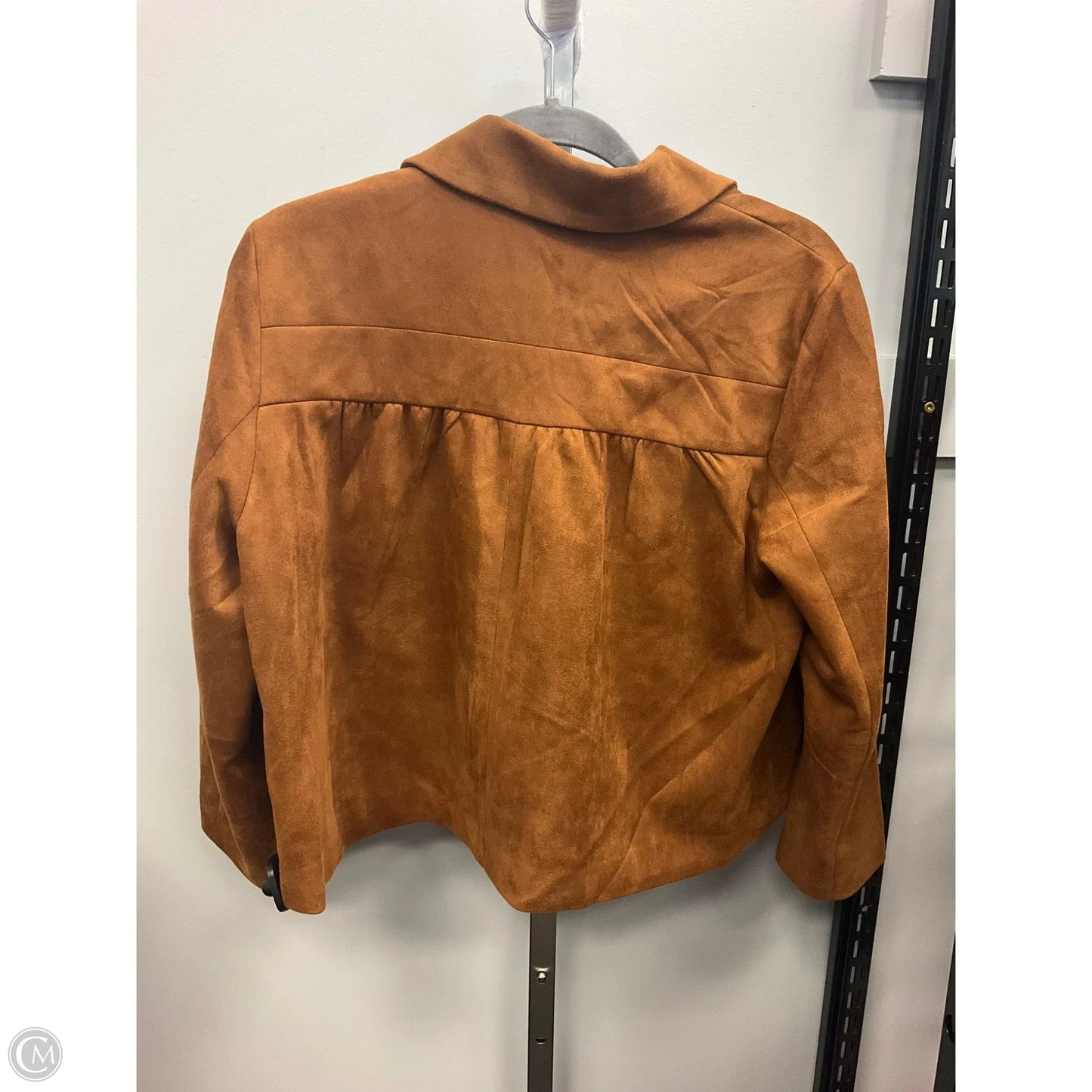 Blazer By Clothes Mentor In Tan, Size: M