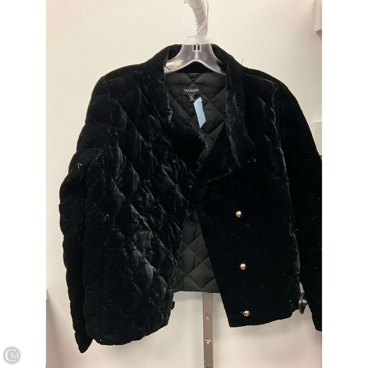 Jacket Puffer & Quilted By Talbots In Black, Size: 4