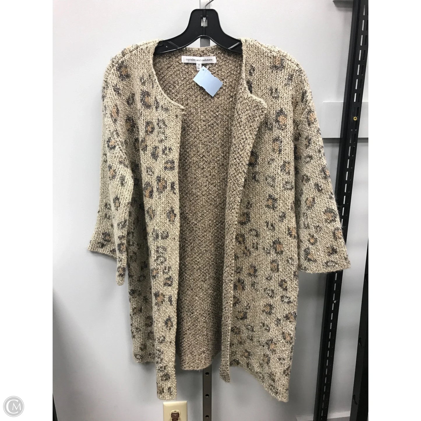 Sweater Cardigan By Cupcakes And Cashmere In Animal Print, Size: Xs
