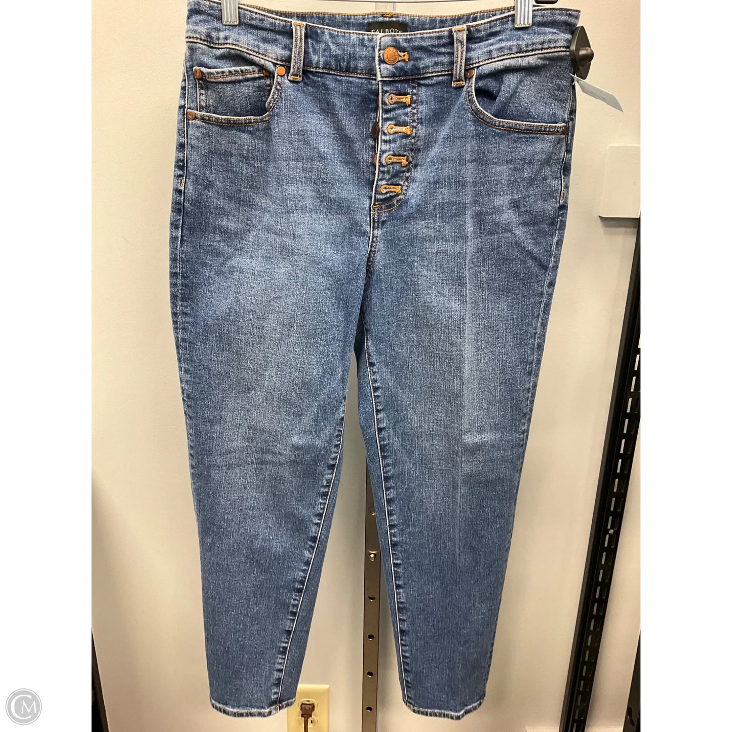 Jeans Straight By Talbots In Blue, Size: 8p