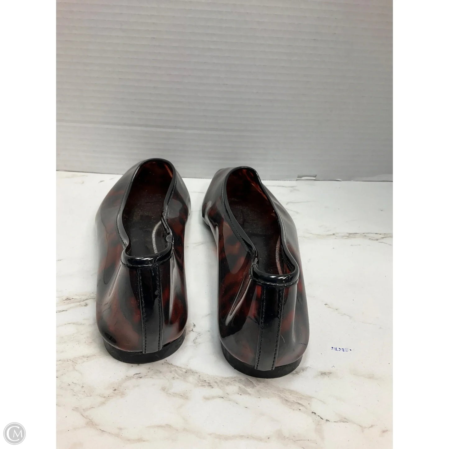 Shoes Flats By Zara In Animal Print, Size: 6.5