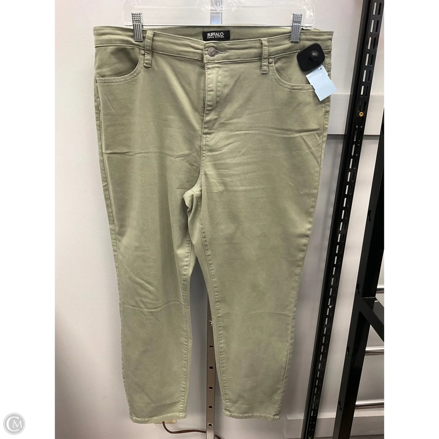 Jeans Skinny By Buffalo David Bitton In Green, Size: 14