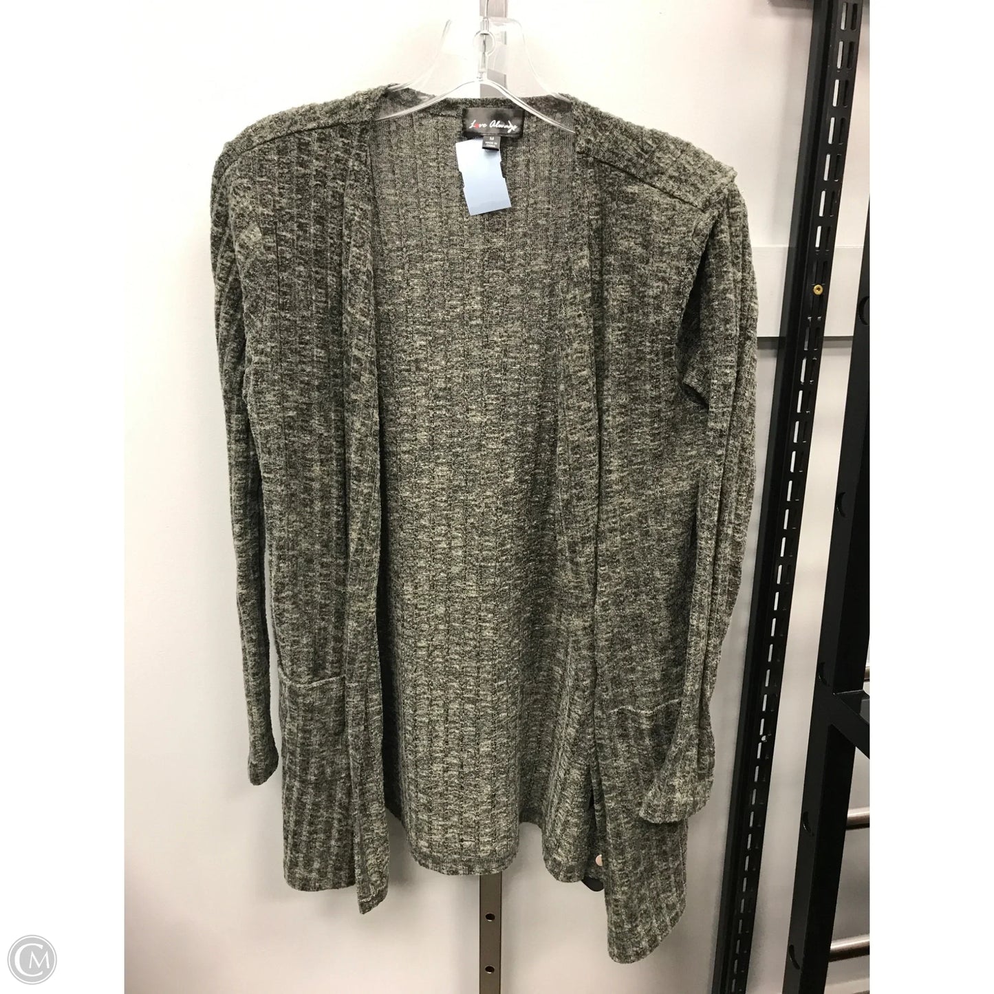 Sweater Cardigan By Clothes Mentor In Grey, Size: M