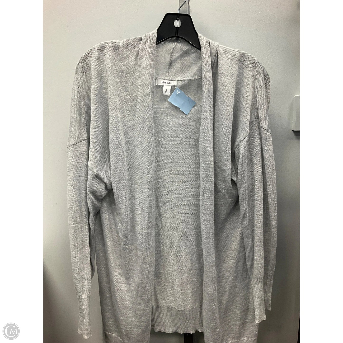 Cardigan By Nine West In Grey, Size: L