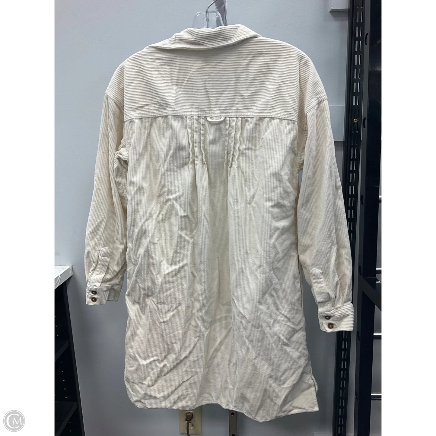 Jacket Shirt By Madewell In Cream, Size: S