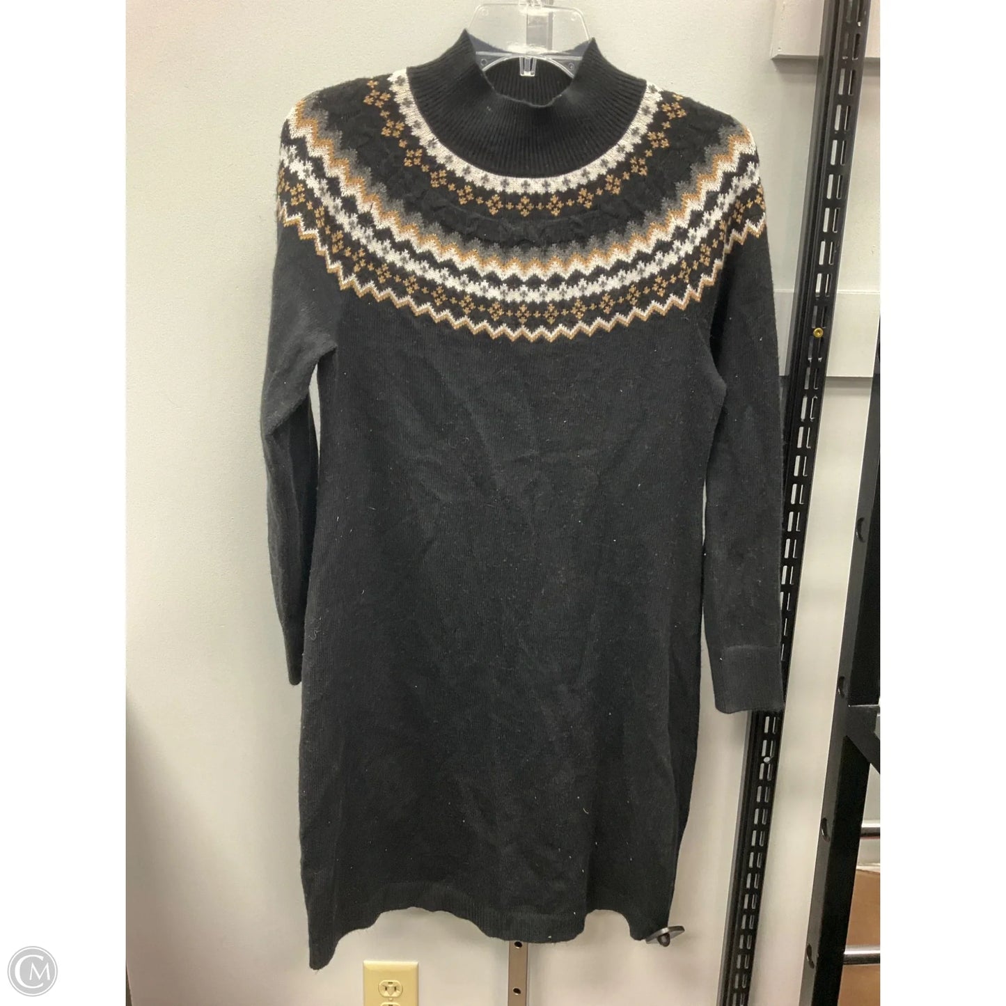 Sweater Dress By Talbots In Black, Size: S